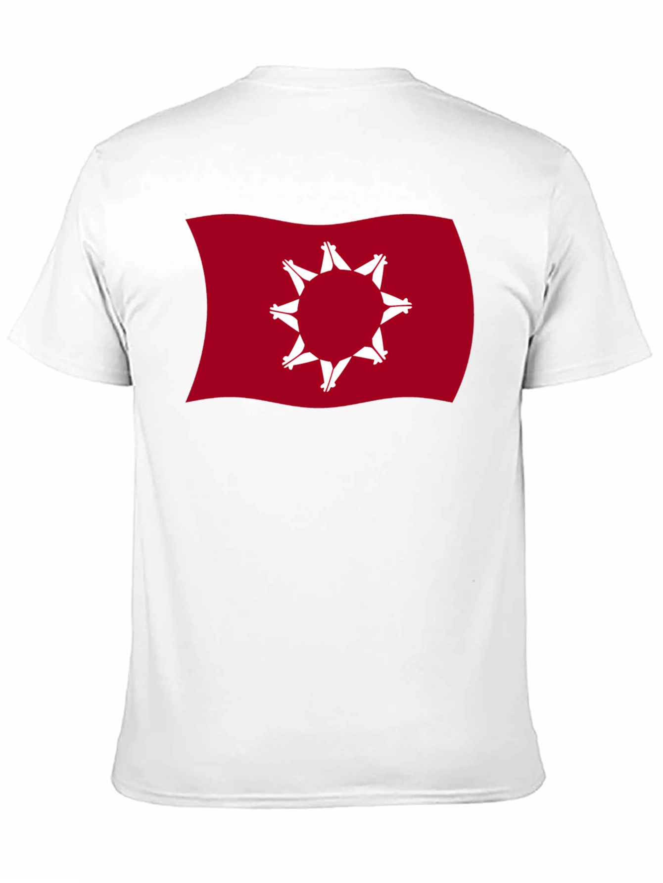 Black Wavy Native American Flag Graphic Tee - Black view 11