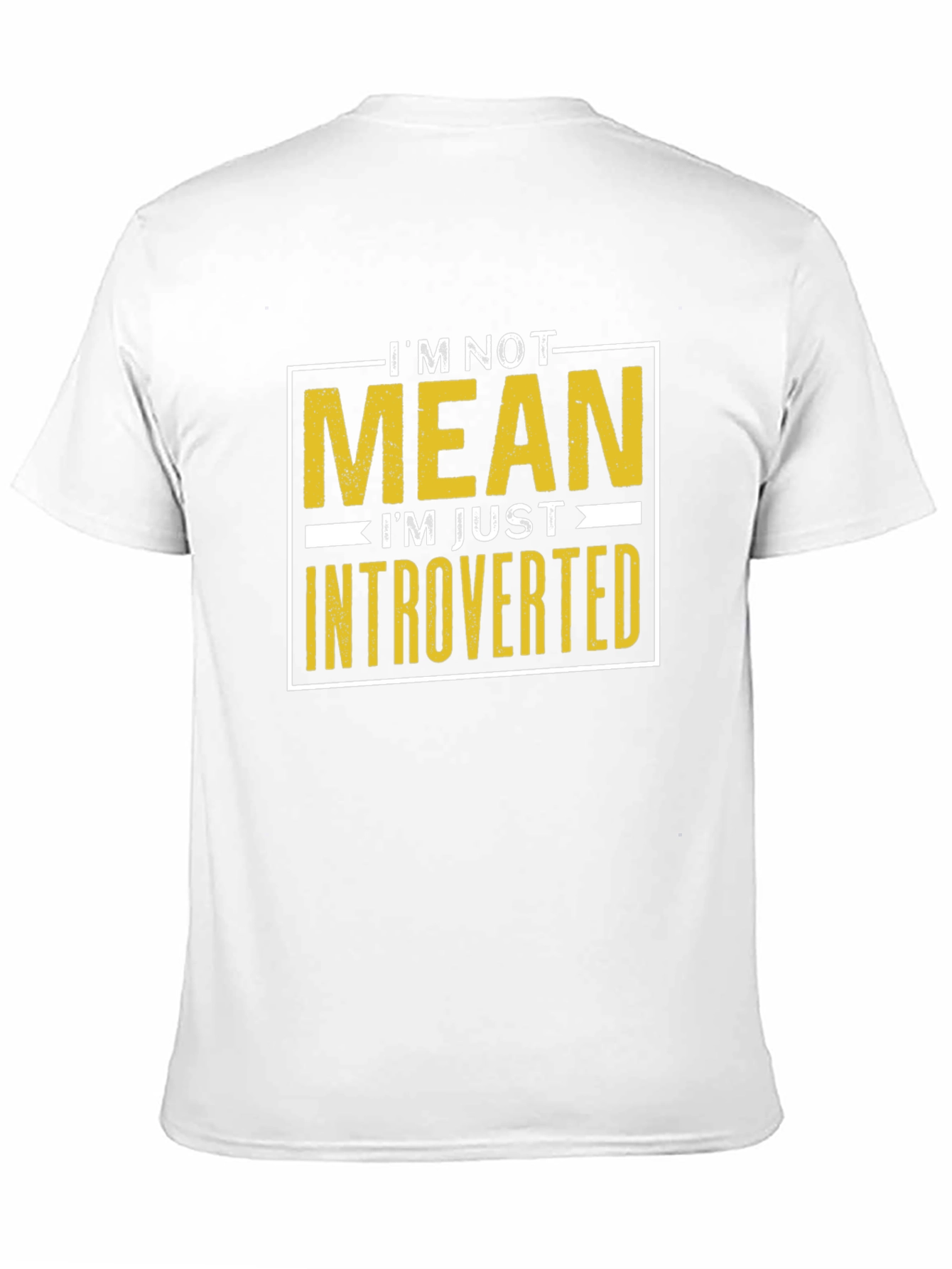 Black Introverted Graphic Tee - Black Cotton T-Shirt view 11