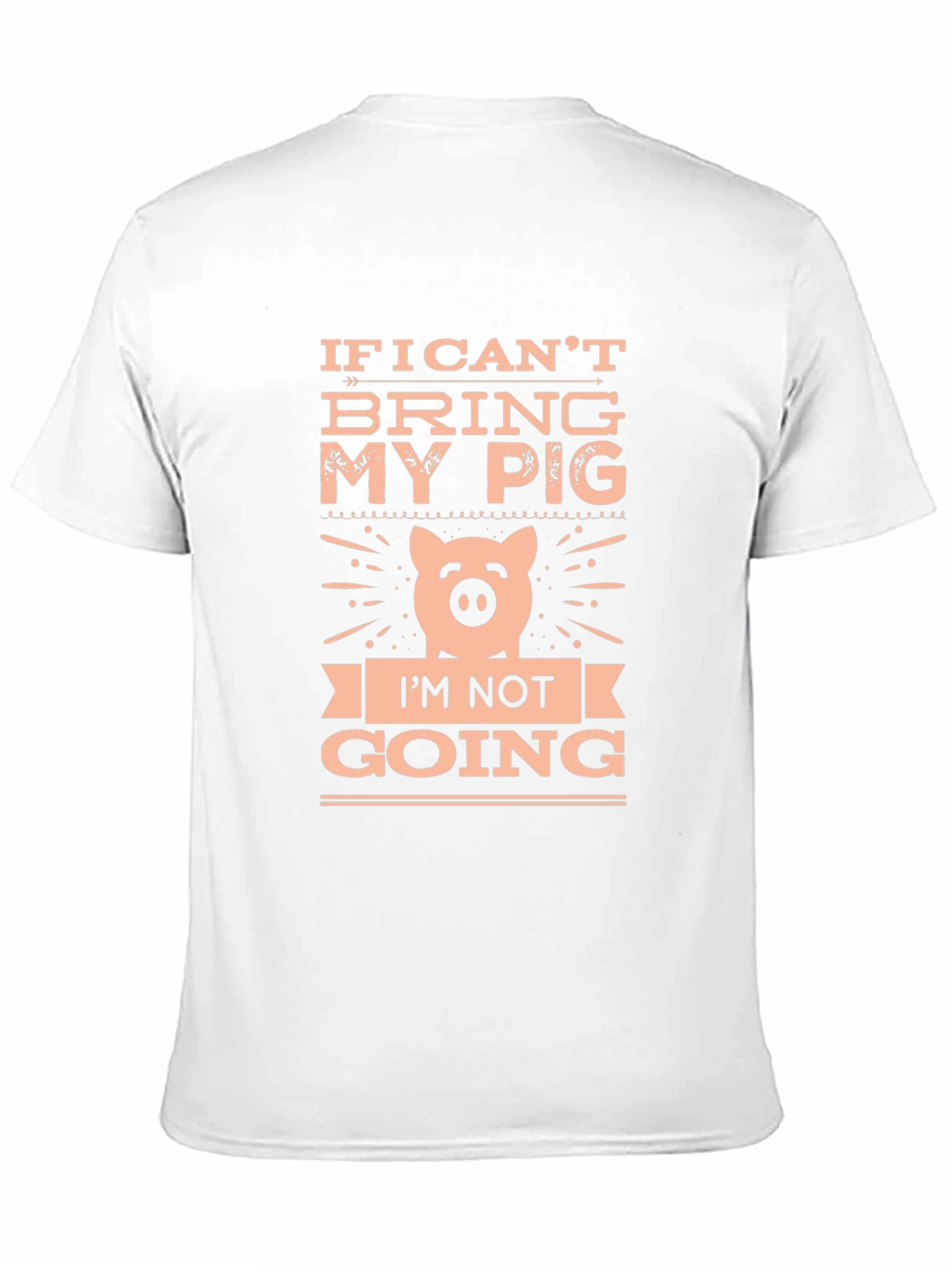 Black If I Can't Bring My Pig T-Shirt view 11