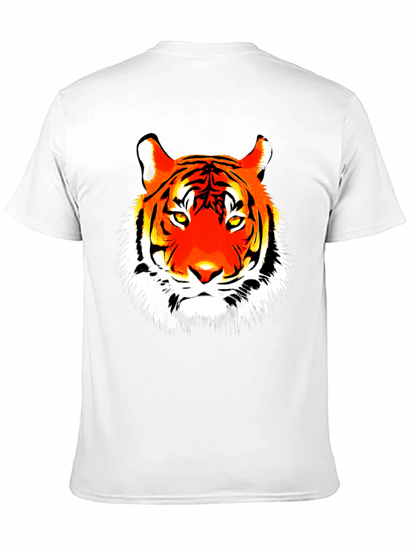 Black Men's Black Tiger Graphic Tee view 11