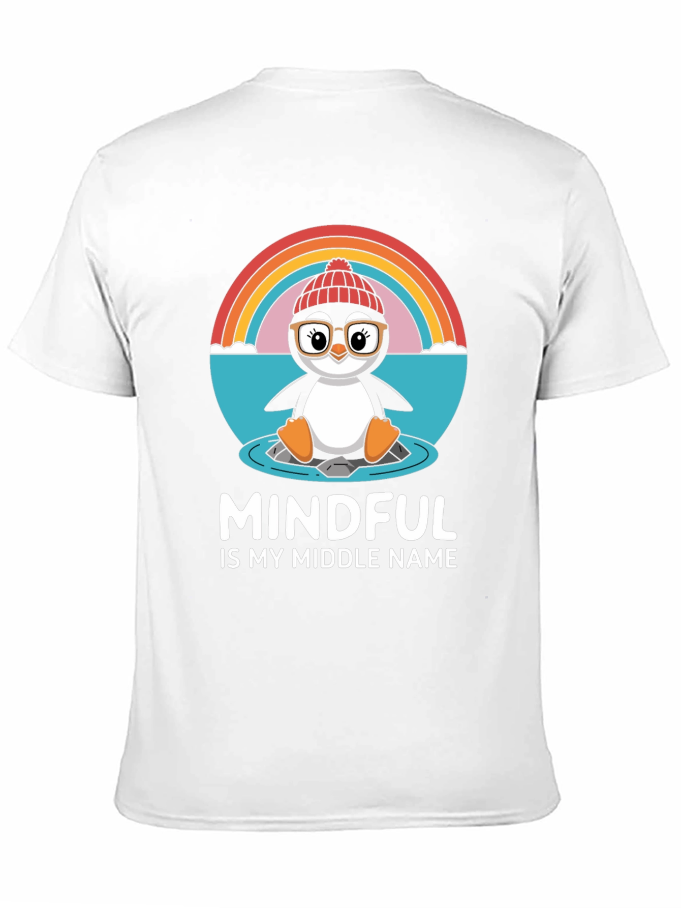 Black Mindful Penguin T-Shirt - Cute & Comfy Tee view 11