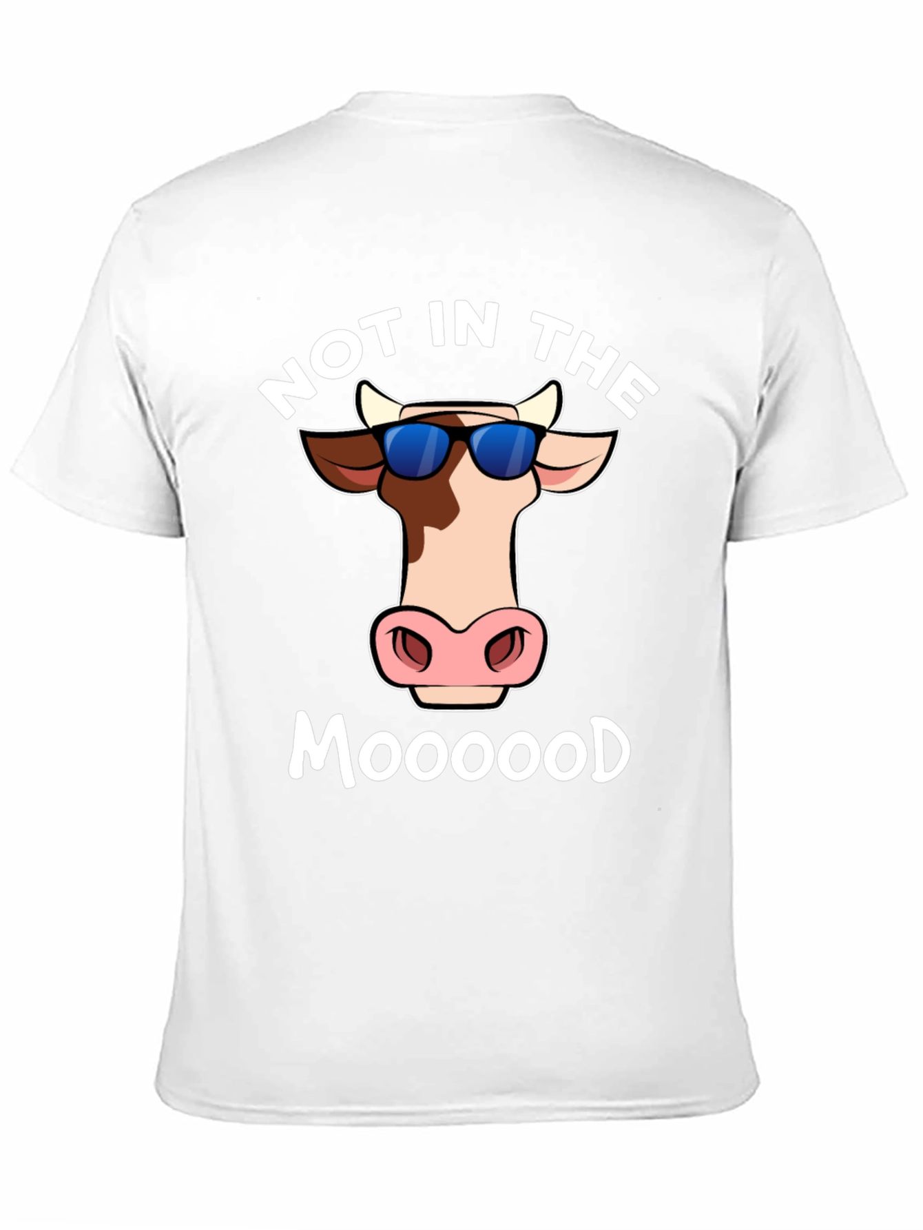 Black Not In The Moood T-Shirt - Funny Cow Tee view 11