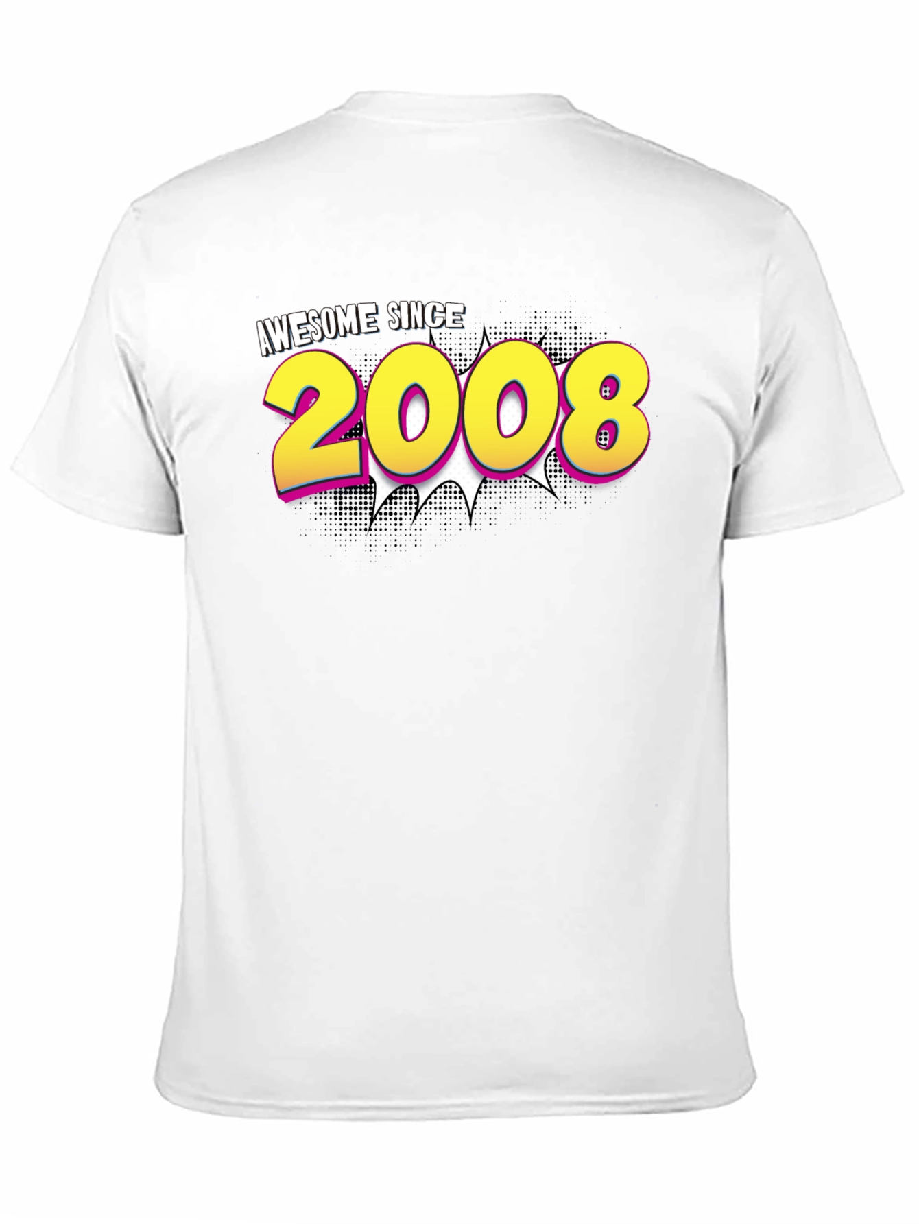 Black Awesome Since 2008 Graphic Tee view 11