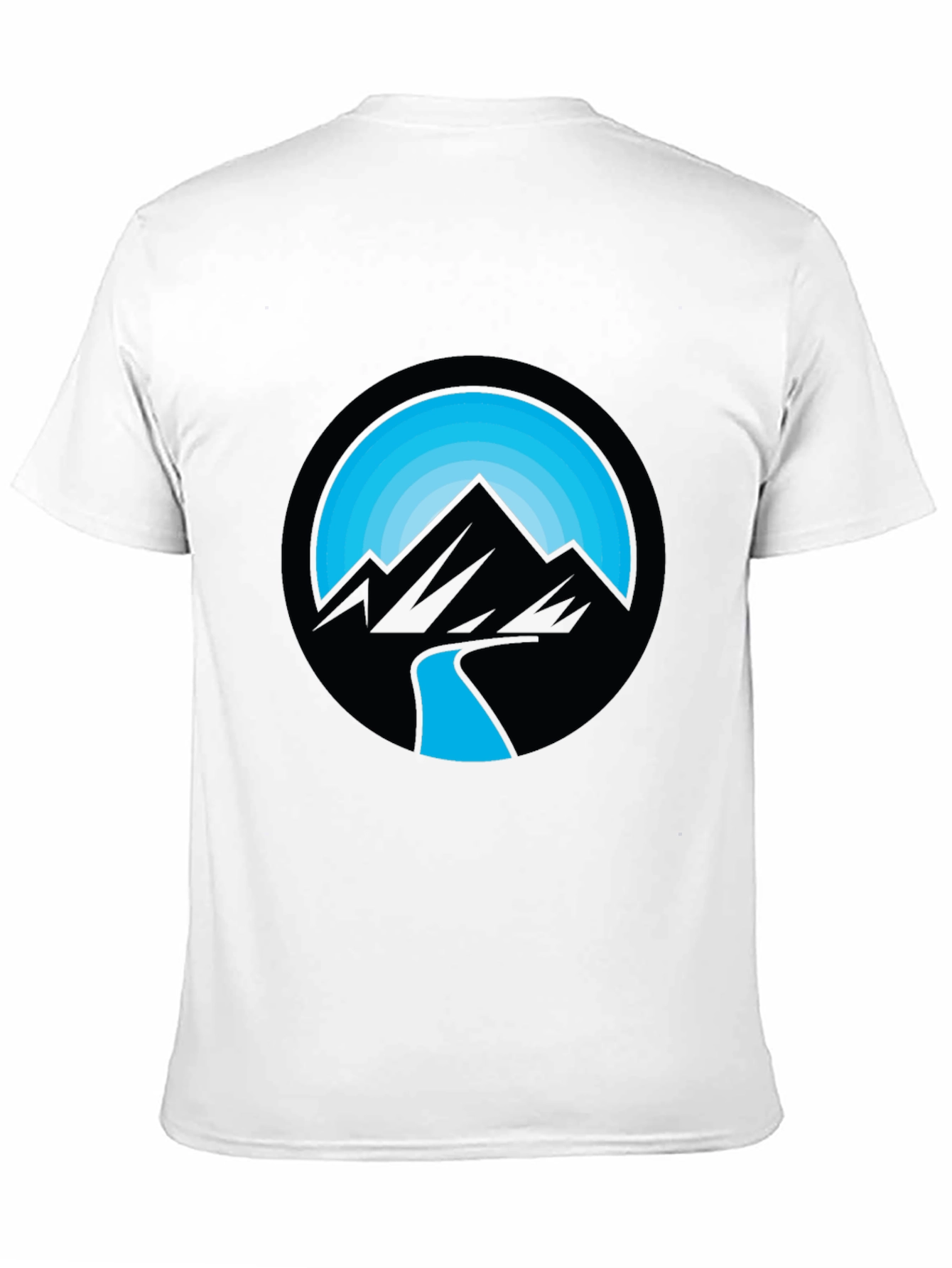 Black Mountain River Graphic Black T-Shirt view 11