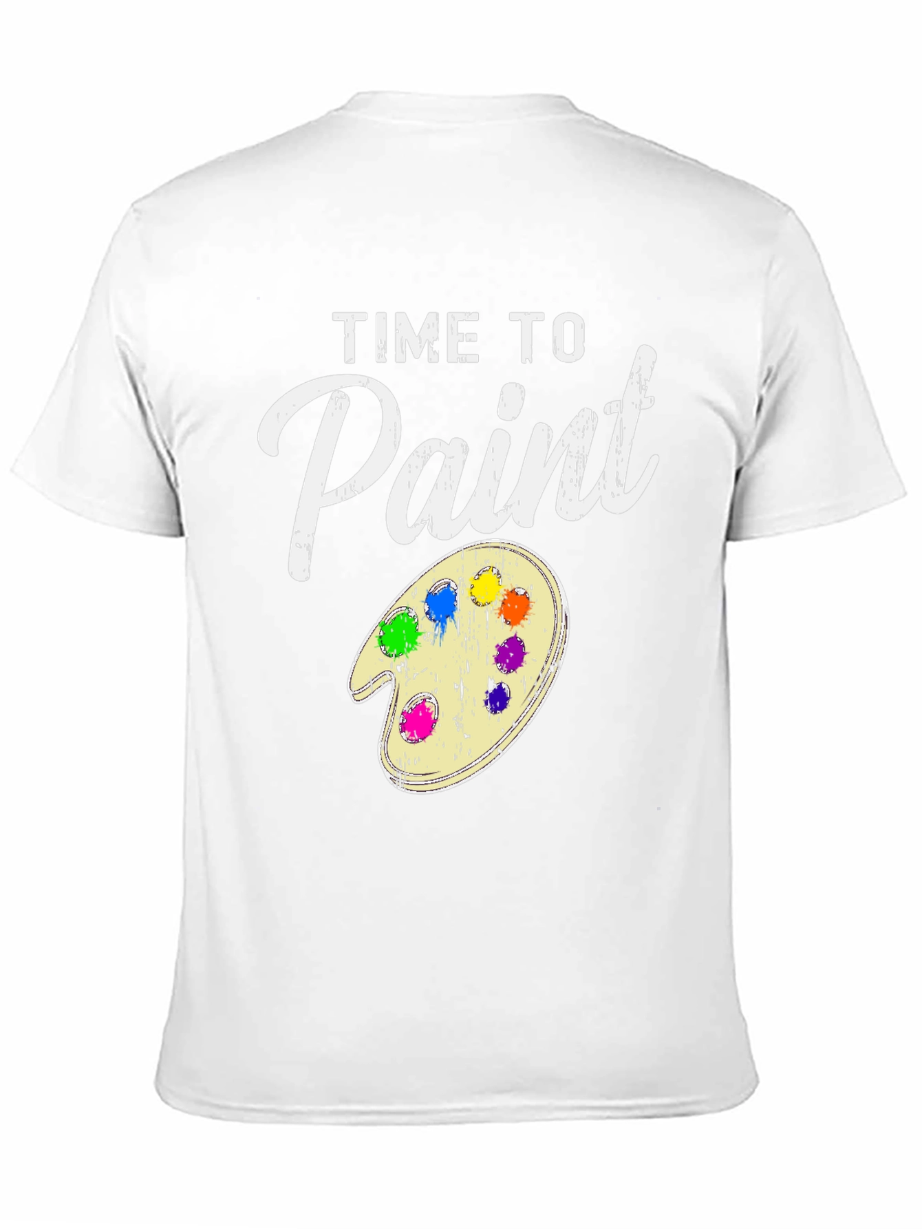 Black Time to Paint T-Shirt - Artist Palette Tee view 11