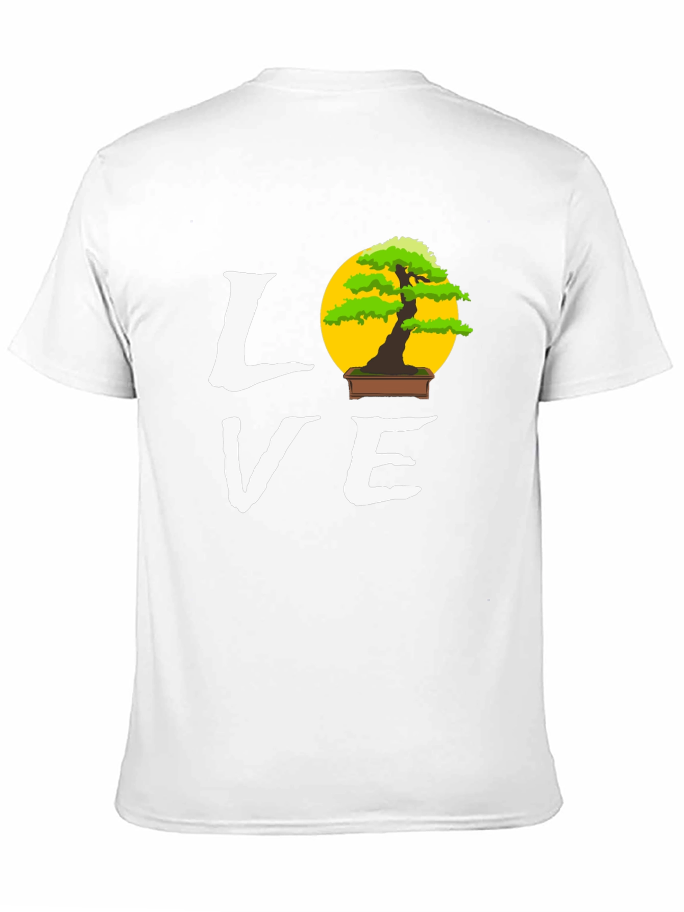 Black Bonsai Tree Love Graphic Tee - Unique Design T-Shirt view 11