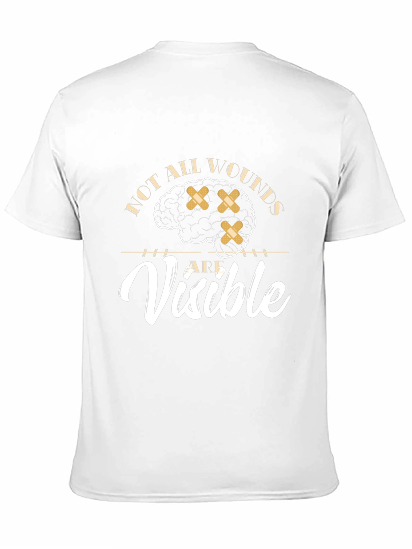 Black Mental Health Awareness Graphic Tee - Not All Wounds Visible view 11