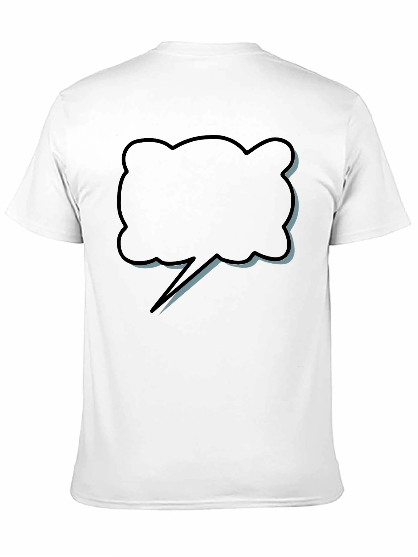 Black Statement Bubble Graphic T-Shirt - Soft Cotton Blend view 11