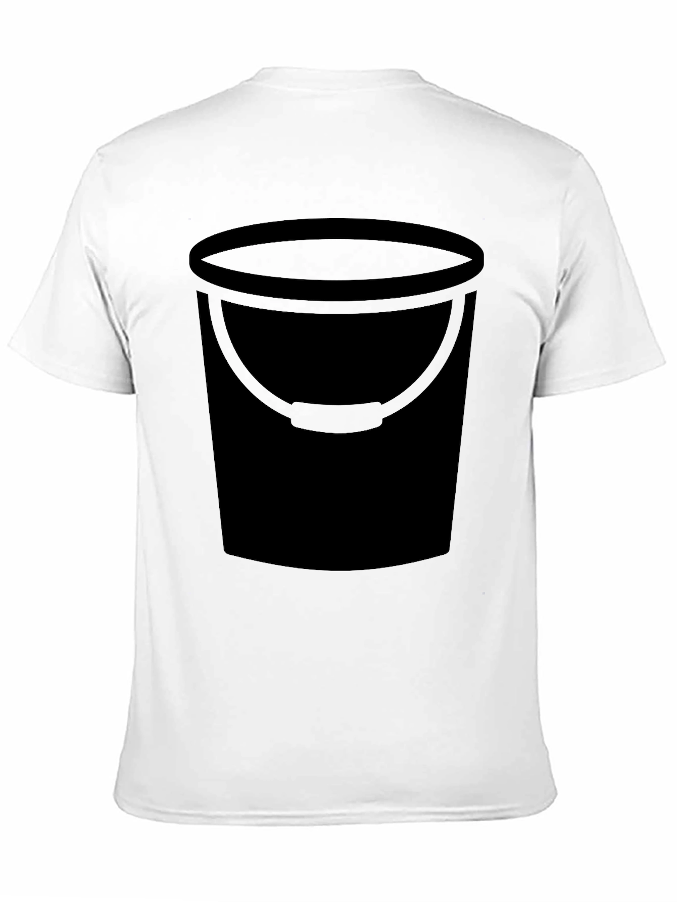 Black Bucket Graphic Tee - Black Cotton Blend T-Shirt view 11