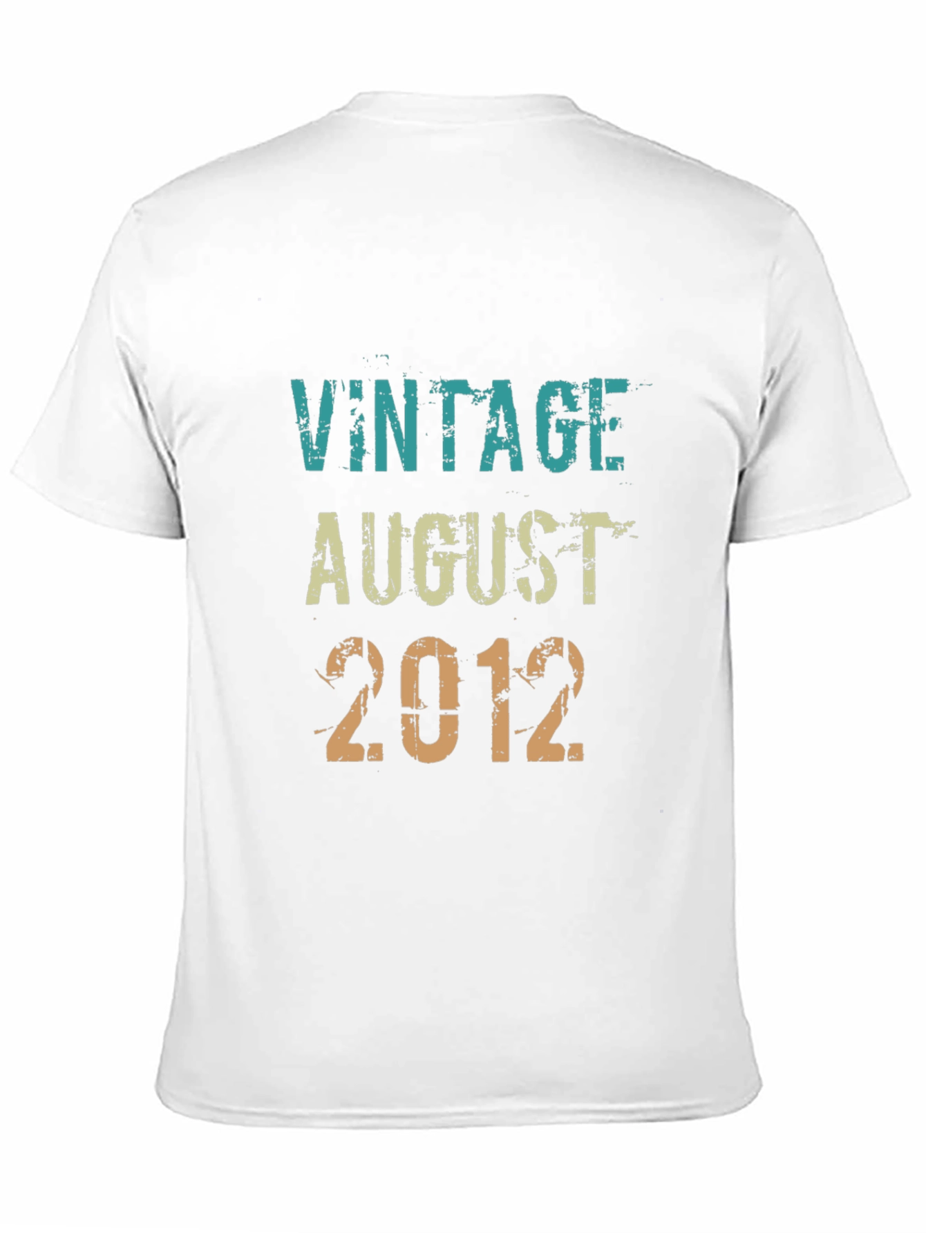 Vintage August 2012 T-Shirt - Birthday Gift - 11