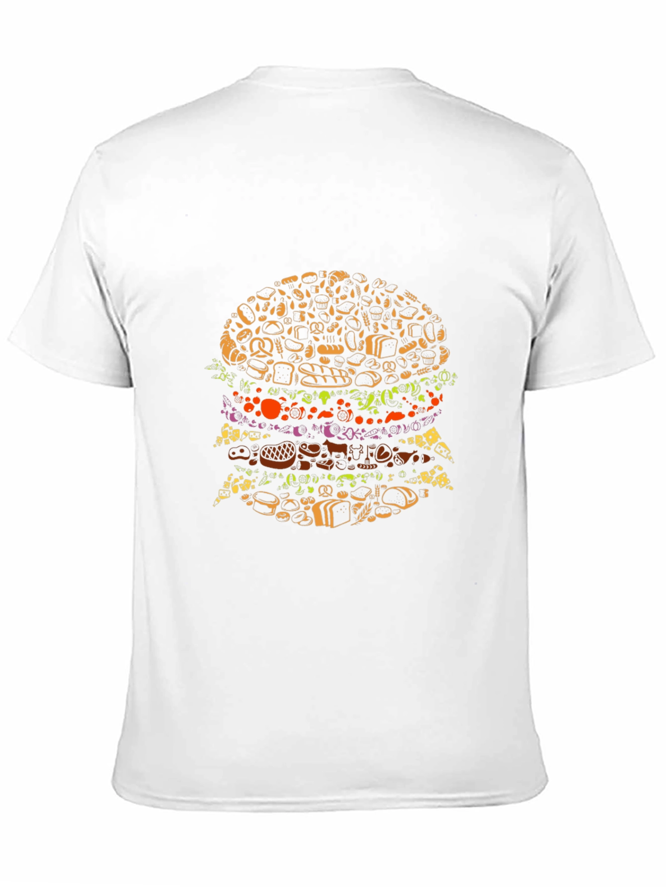 Black Foodie Burger Graphic Tee - Unique Design T-Shirt view 11
