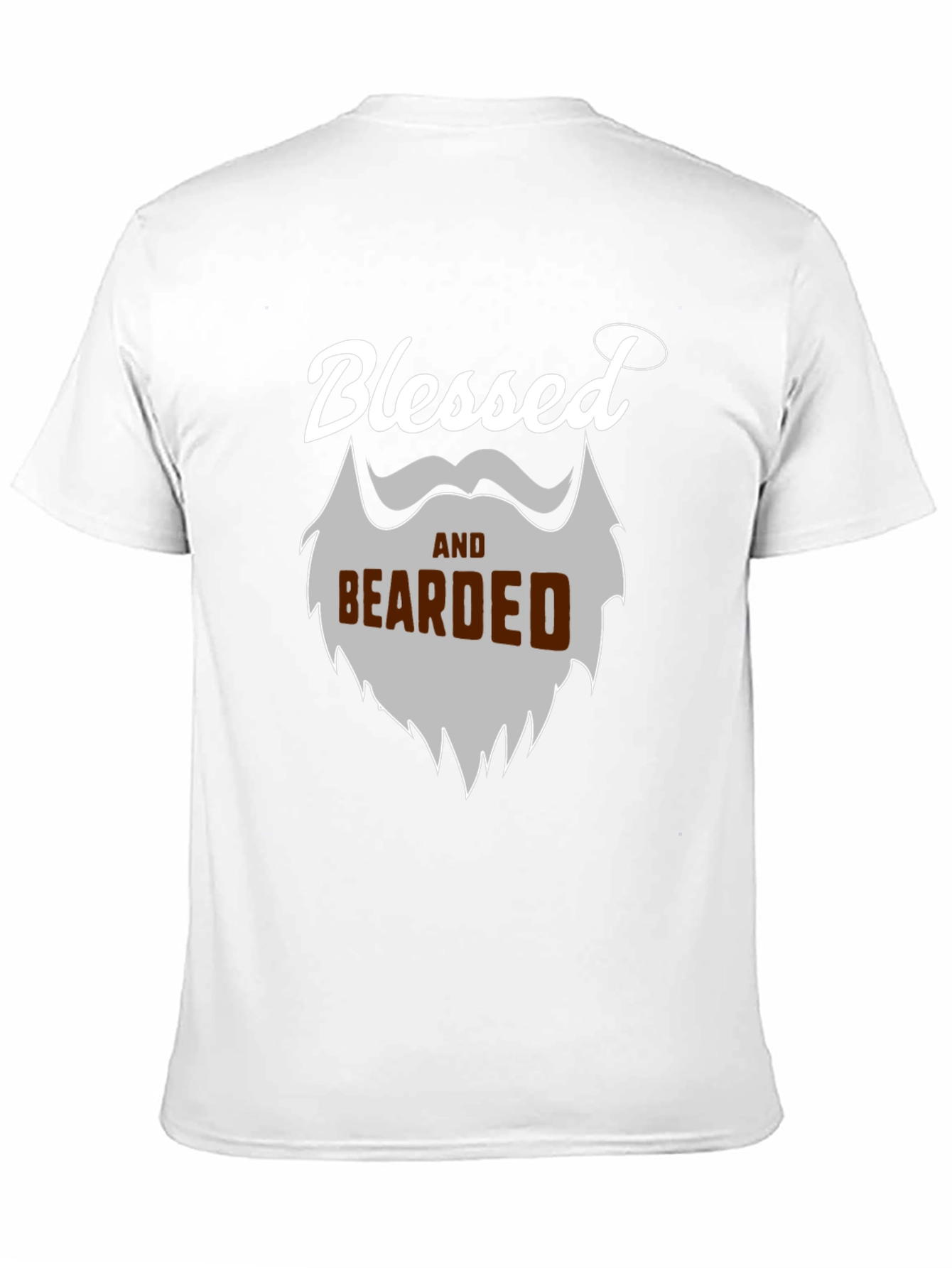 Black Blessed and Bearded Graphic T-Shirt view 11