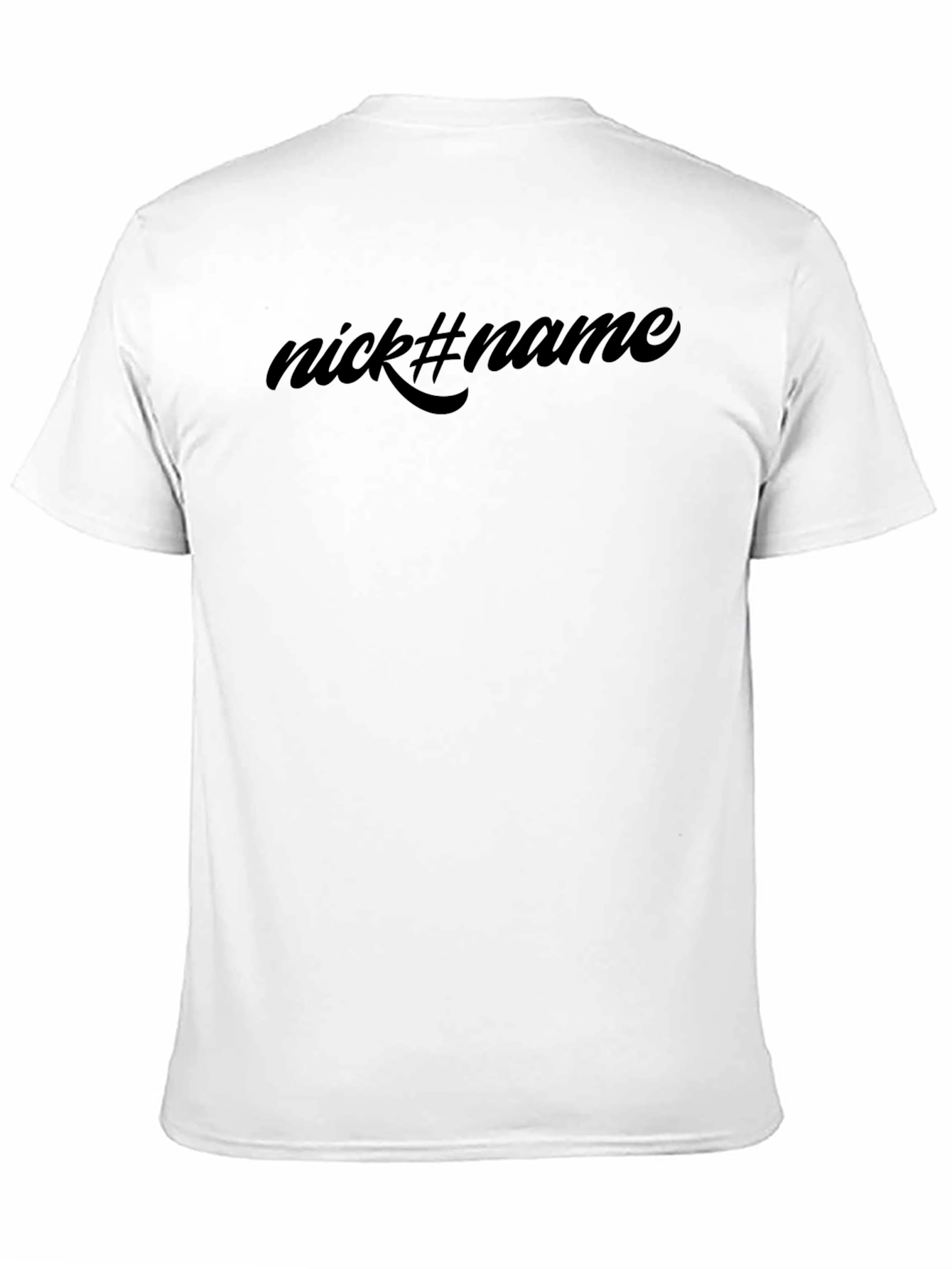 Black Nick#Name Black Graphic Tee - Soft Cotton Casual Wear view 11