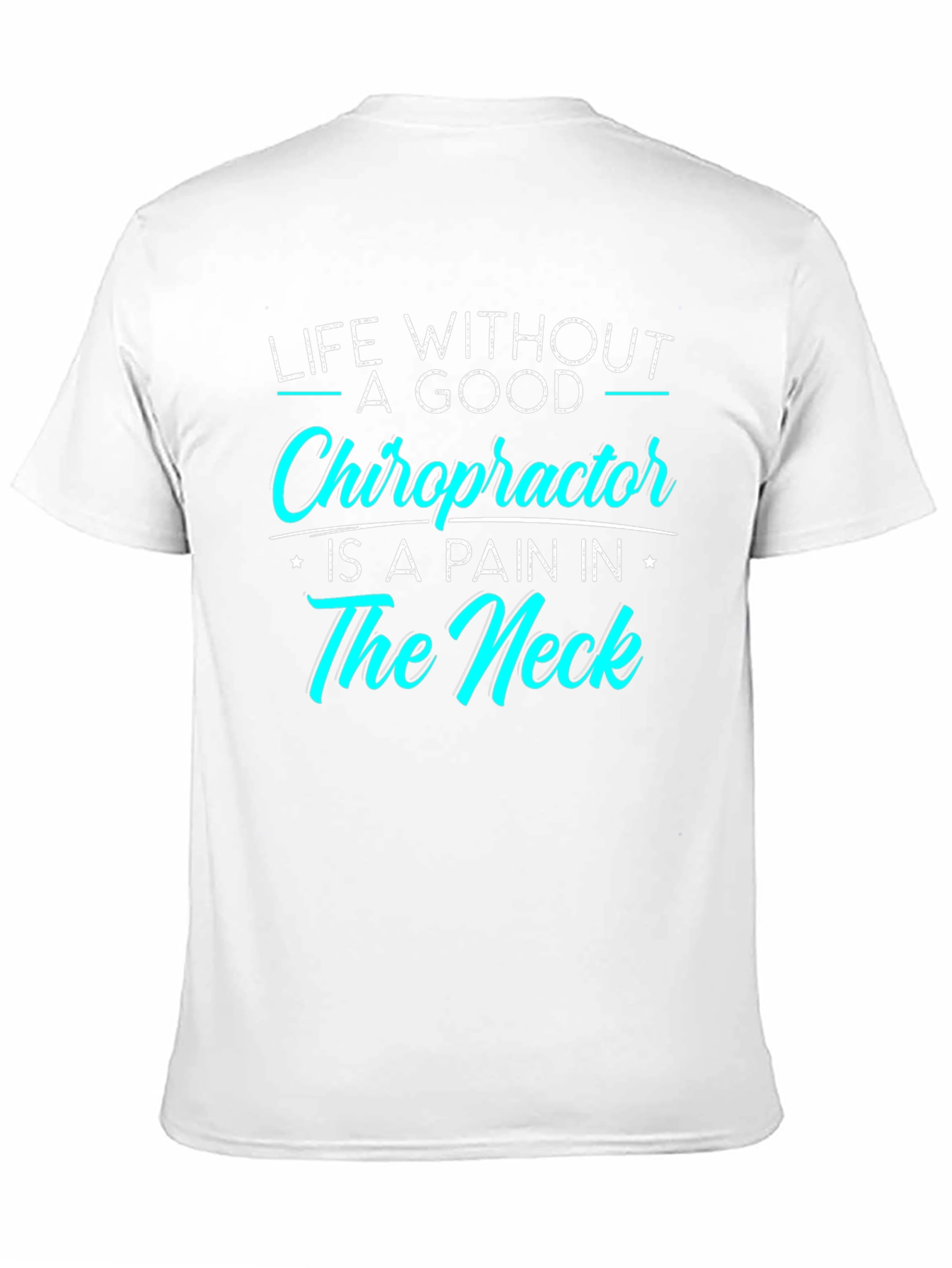 Black Chiropractor Pain T-Shirt - Black view 11