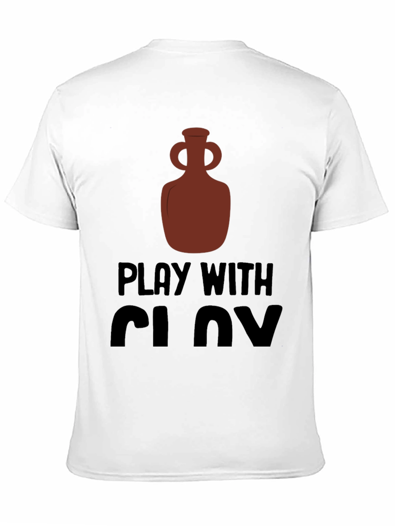 Black Play With Clay Graphic Tee Pottery Lover T-Shirt view 11