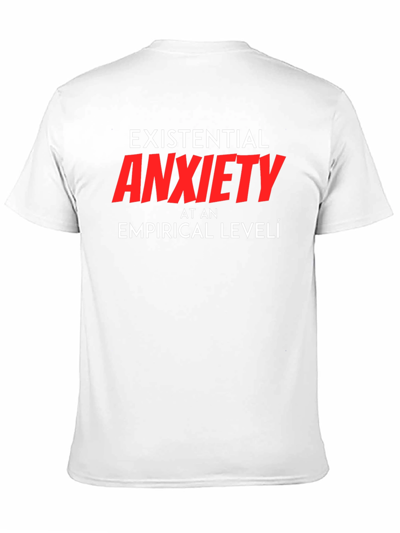 Black Existential Anxiety Graphic Tee view 11