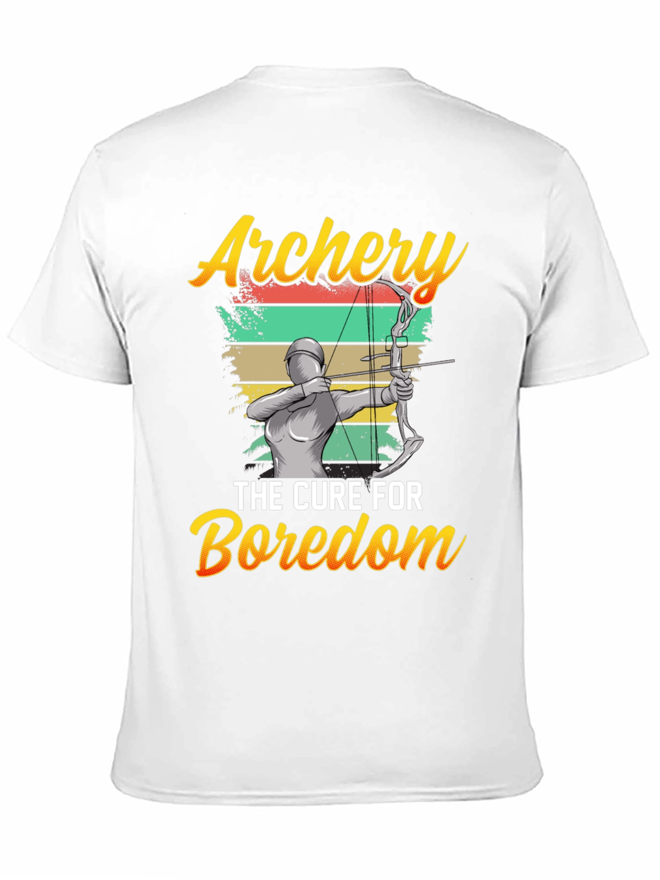 Black Archery: The Cure for Boredom Graphic T-Shirt view 11