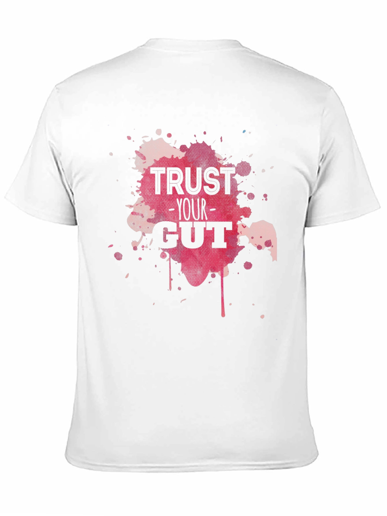 Black Trust Your Gut Graphic Tee - Black Cotton T-Shirt view 11