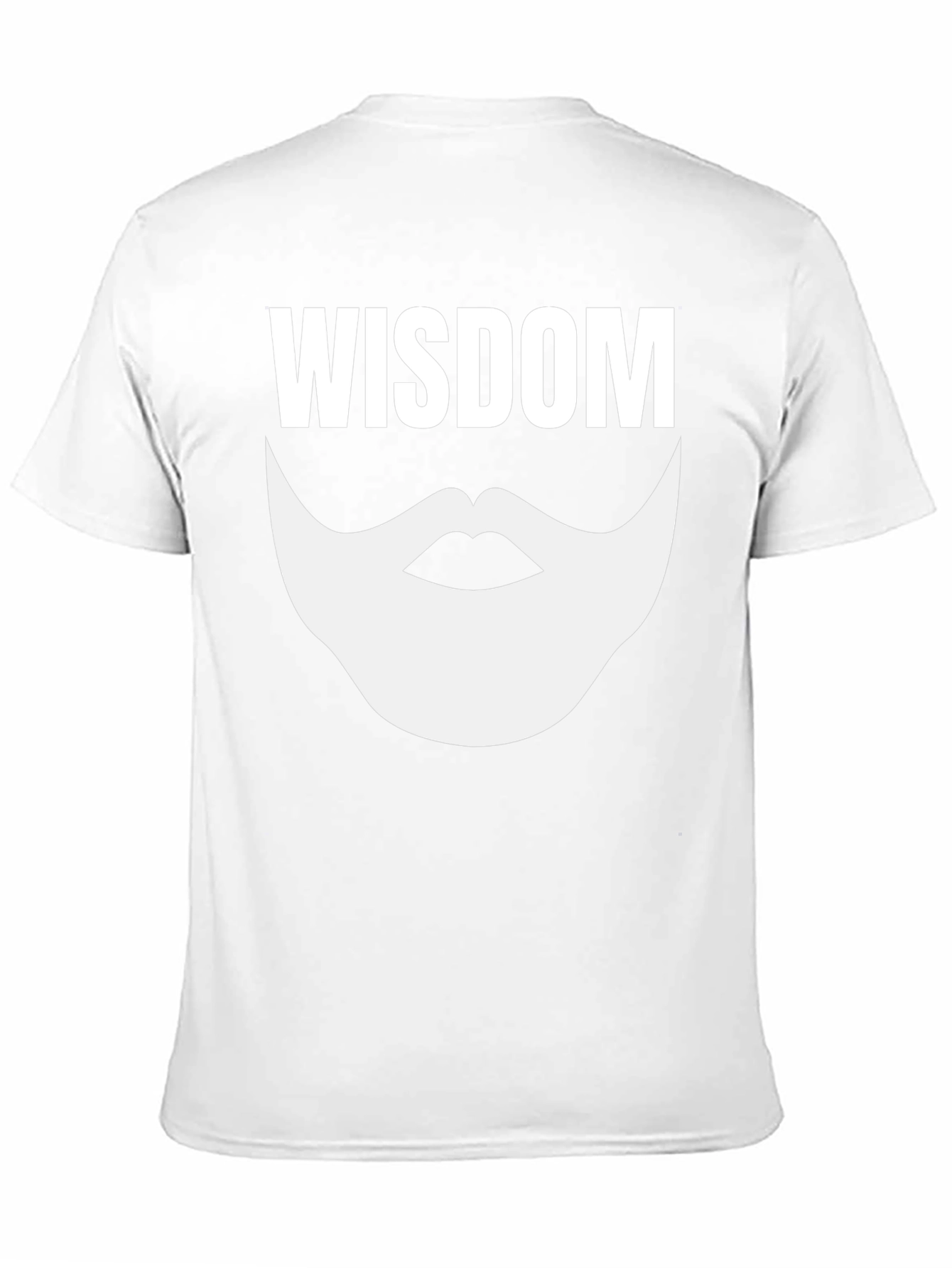 Black Wisdom Beard Graphic Tee - Black Cotton Blend Shirt view 11