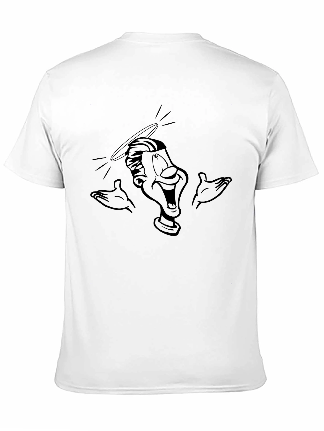 Black Haloed Head Graphic Black T-Shirt view 11