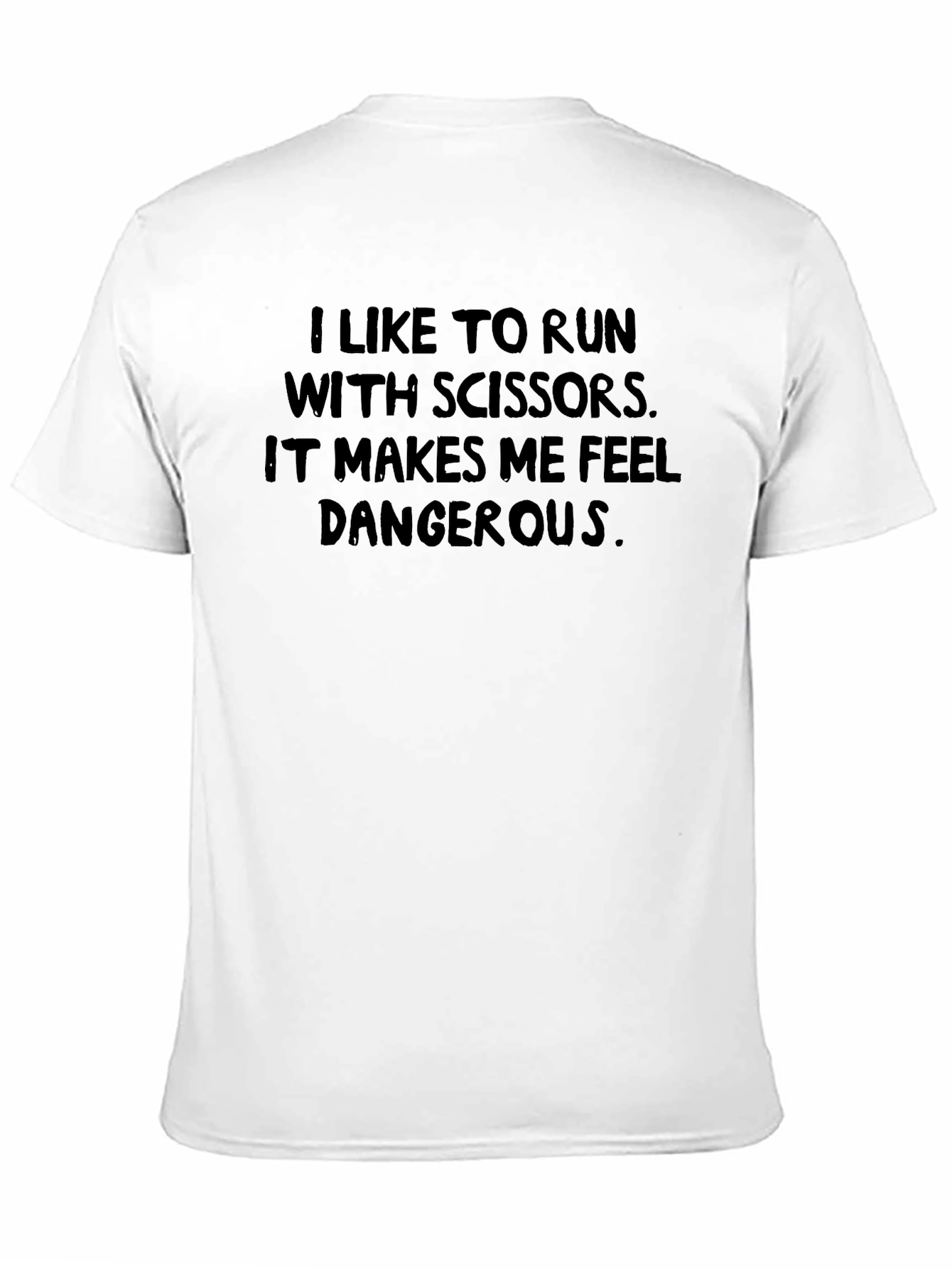 Black I Like to Run With Scissors Graphic Tee view 11