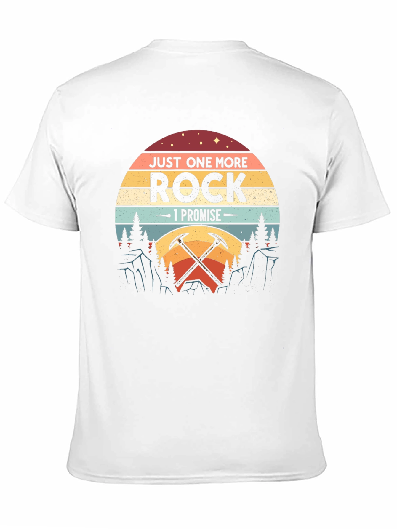 Black Just One More Rock T-Shirt - Funny Geology Tee view 11