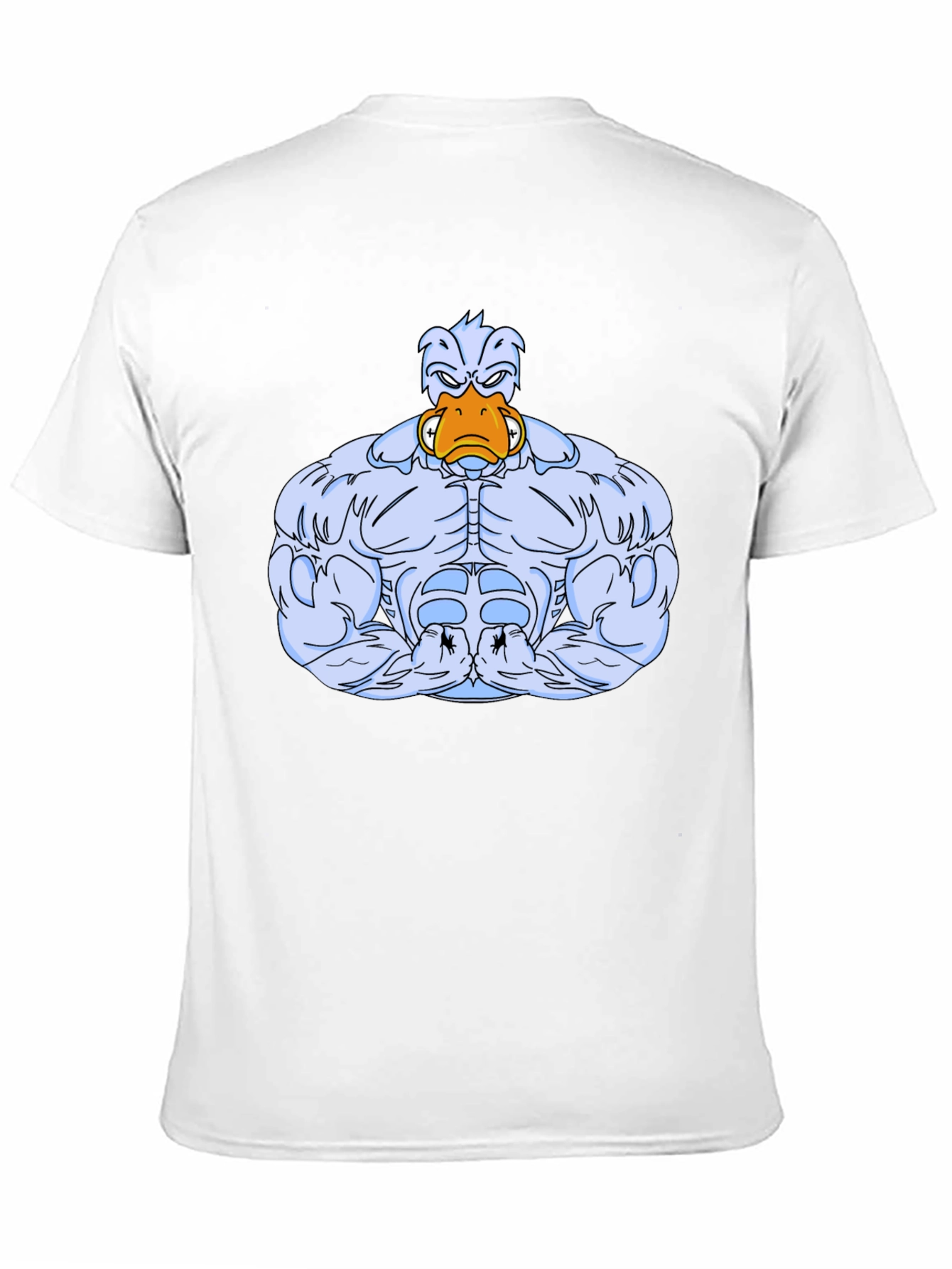 Black Buff Duck Cartoon Graphic T-Shirt view 11