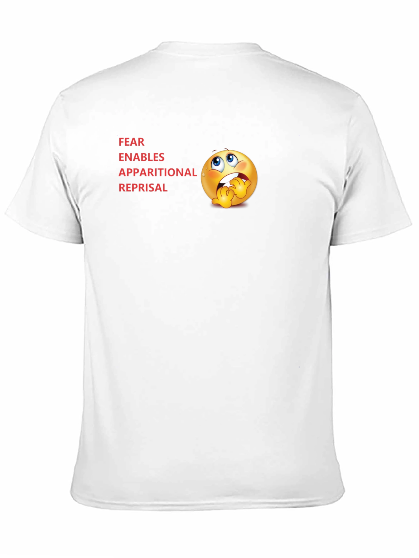 Black FEAR Acronym T-Shirt - Novelty Graphic Tee view 11