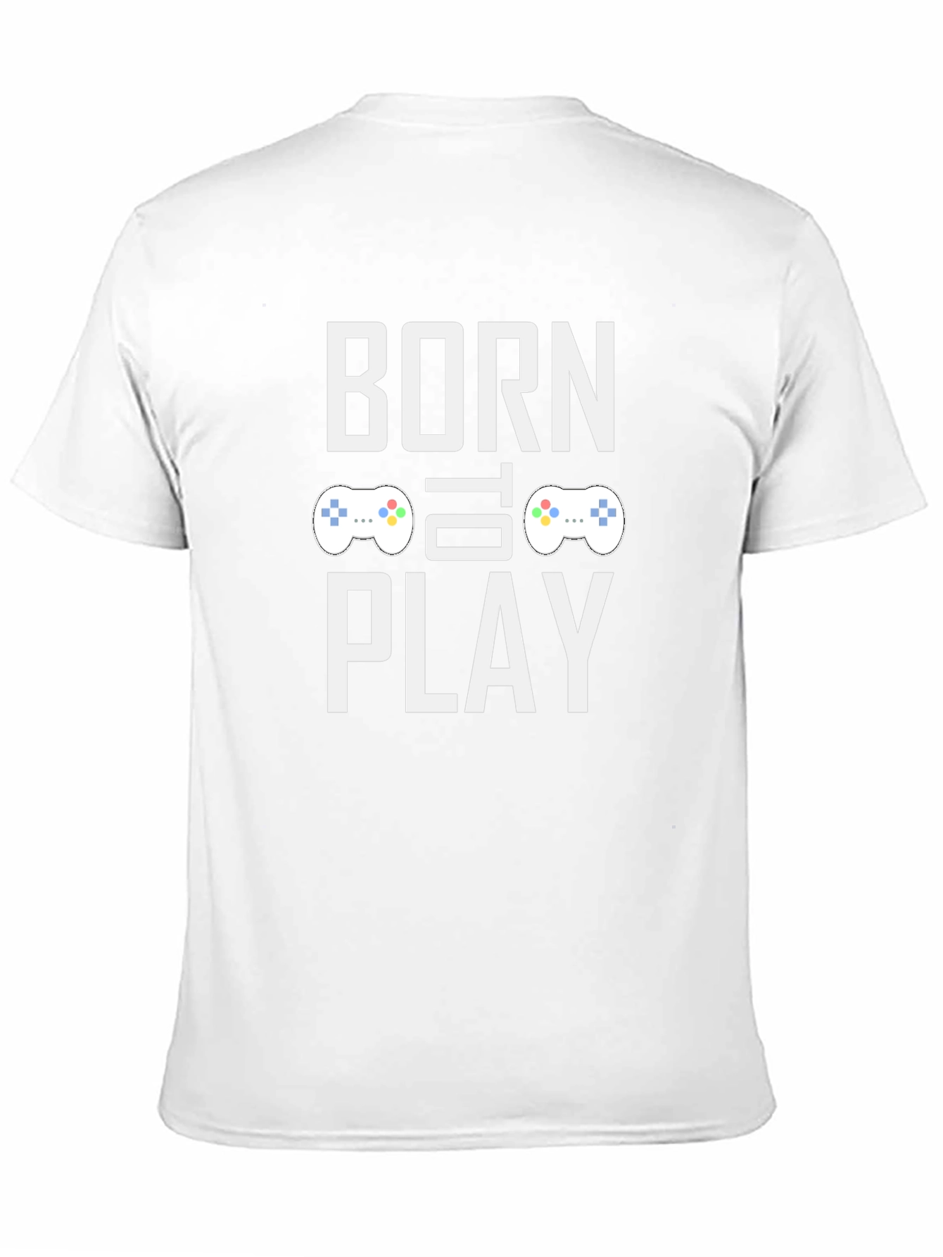 Black Born to Play Gaming T-Shirt - Gamer Tee view 11