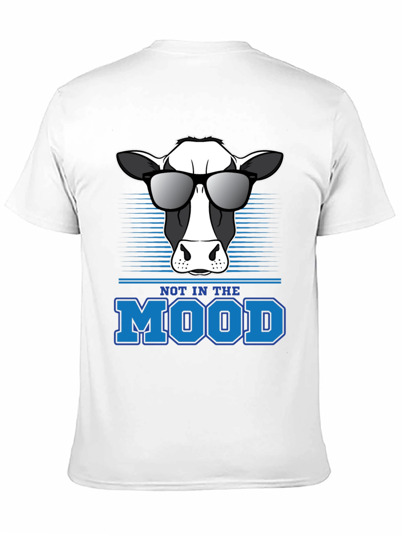 Black Not in the Mood Cow Graphic Tee view 11