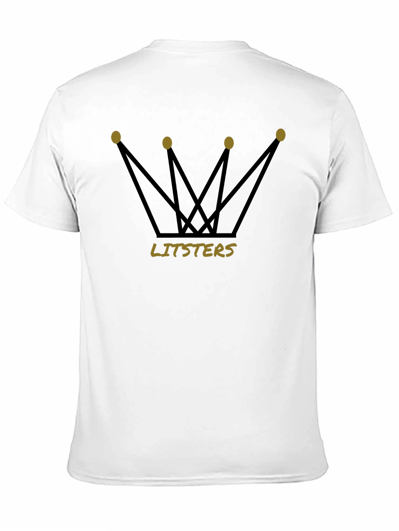 Black Litsters Crown Black T-Shirt view 11