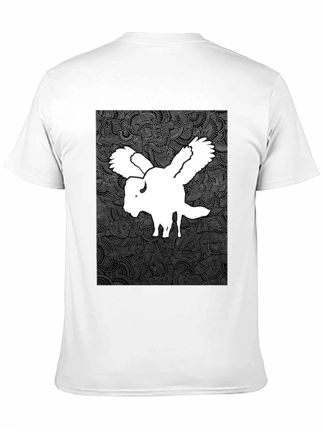 Black Winged Buffalo Graphic Tee - Black Cotton Shirt view 11