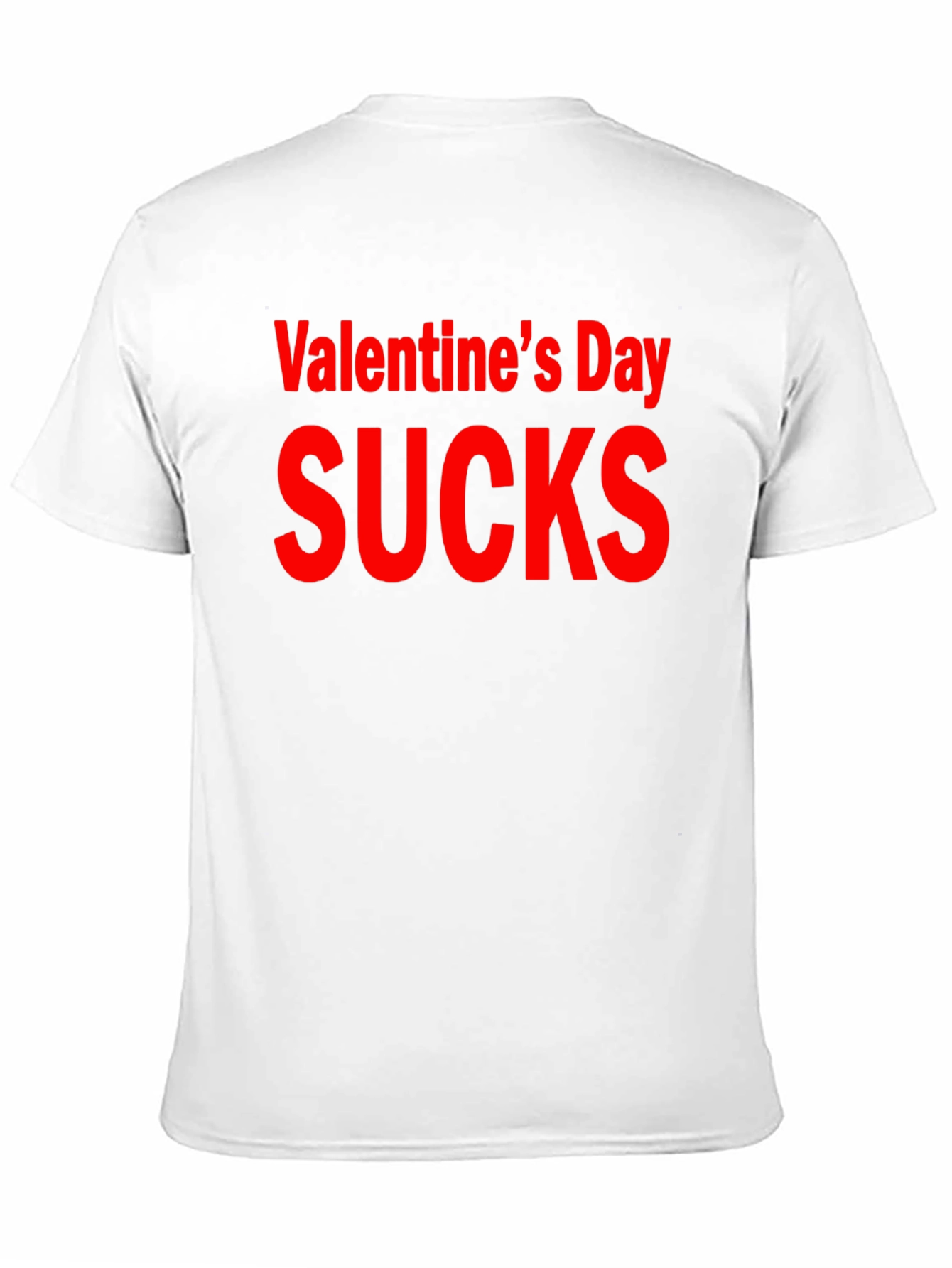 Black Valentine's Day Sucks Graphic T-Shirt view 11