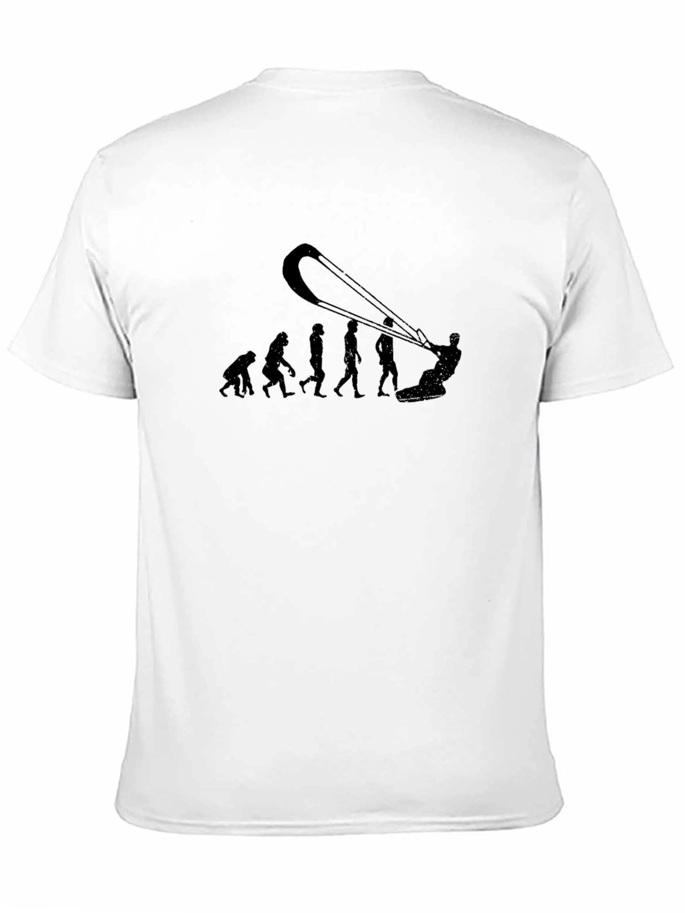Black Kite Evolution T-Shirt - Funny Kitesurfing Tee view 11