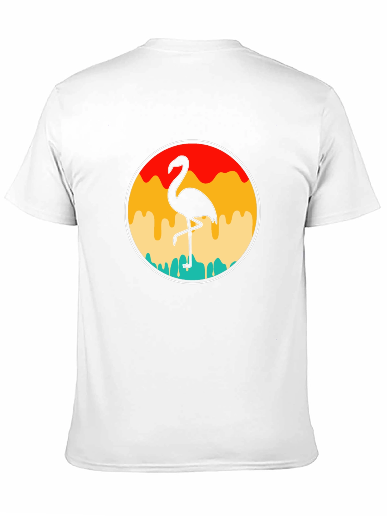 Black Retro Flamingo T-Shirt - Tropical Vibes view 11