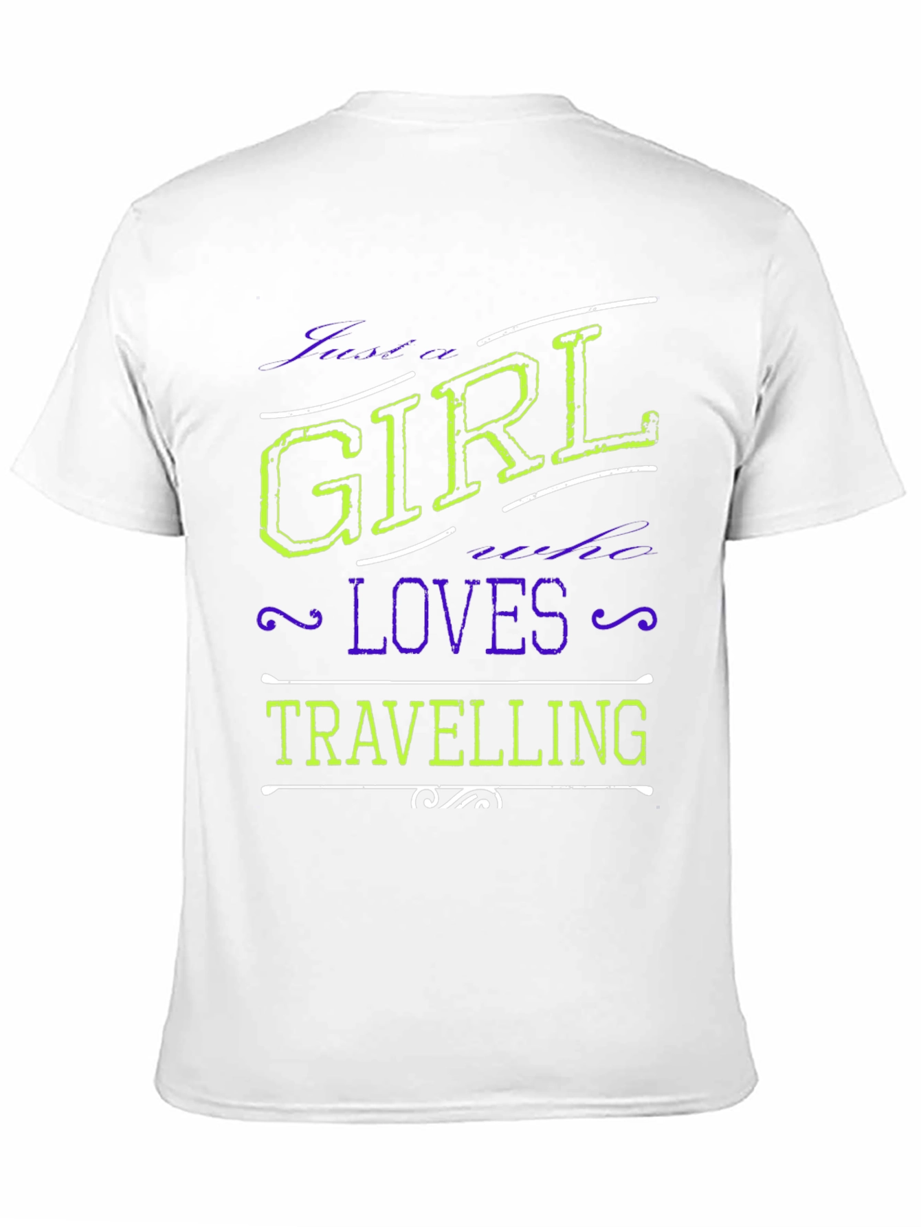 Black Girl Loves Travelling Black T-Shirt view 11