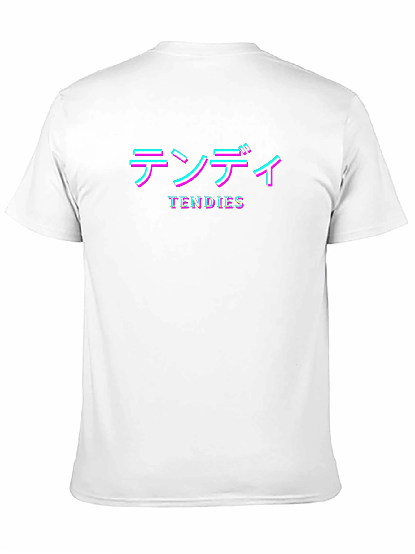 Black Tendies Black Graphic Tee - Anime Vaporwave Shirt view 11