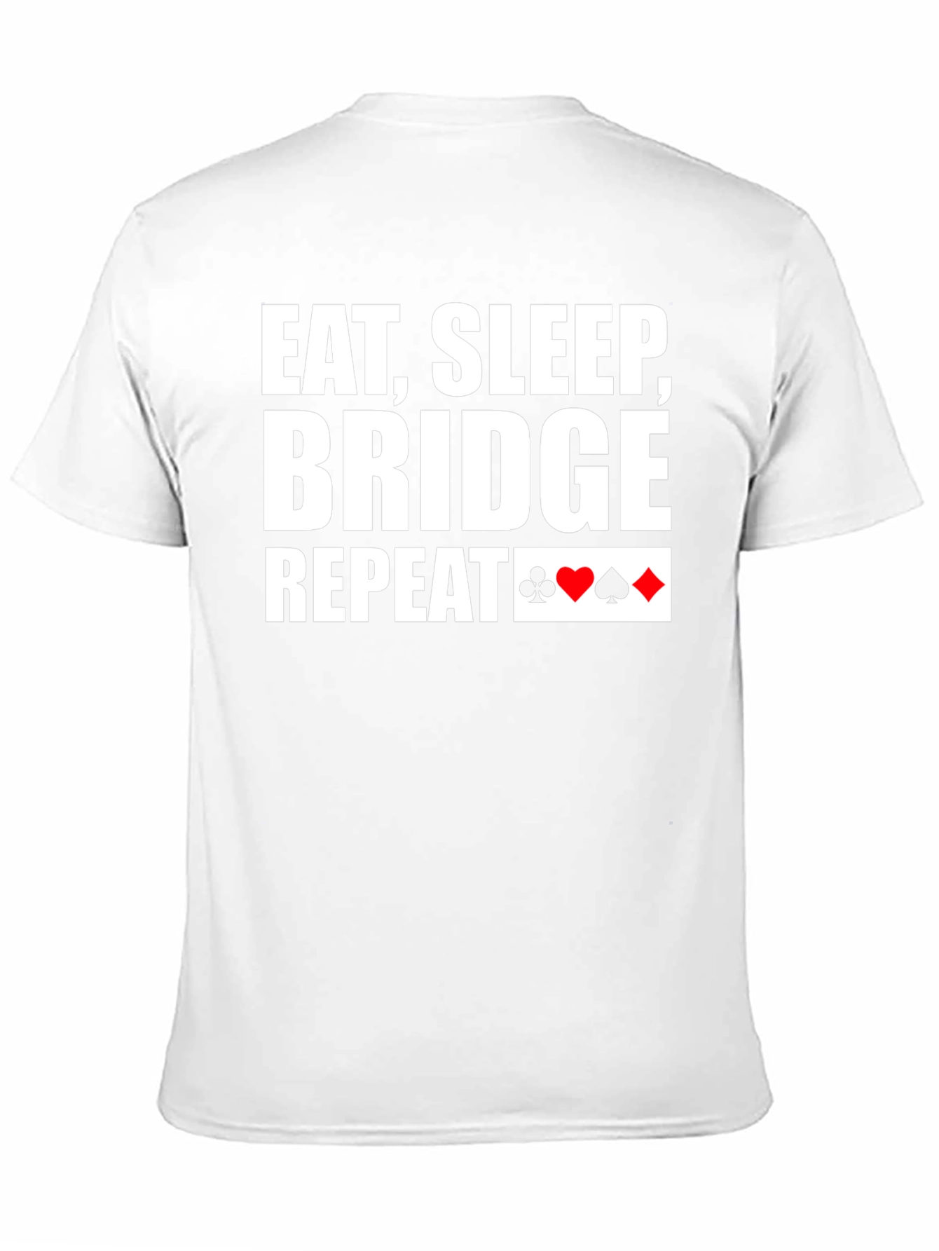 Black Eat, Sleep, Bridge, Repeat Black T-Shirt view 11