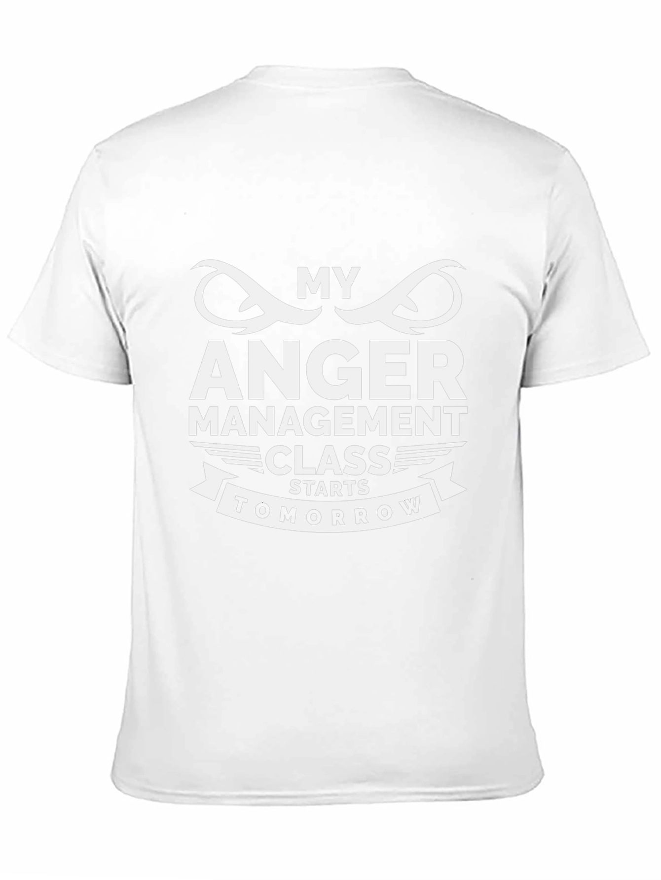 Black Funny Anger Management Class T-Shirt view 11
