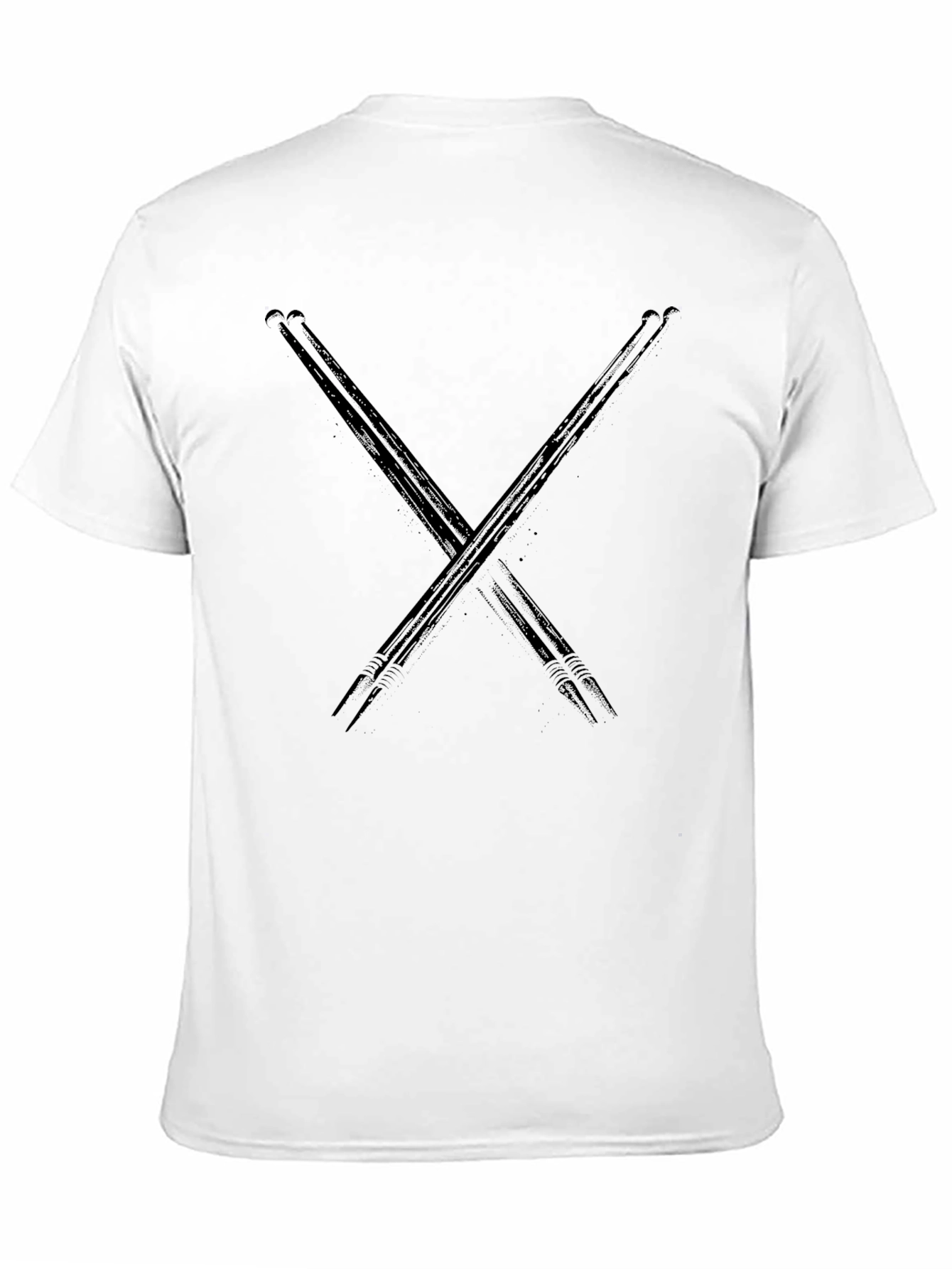 Black Drumsticks Graphic Black Tee view 11