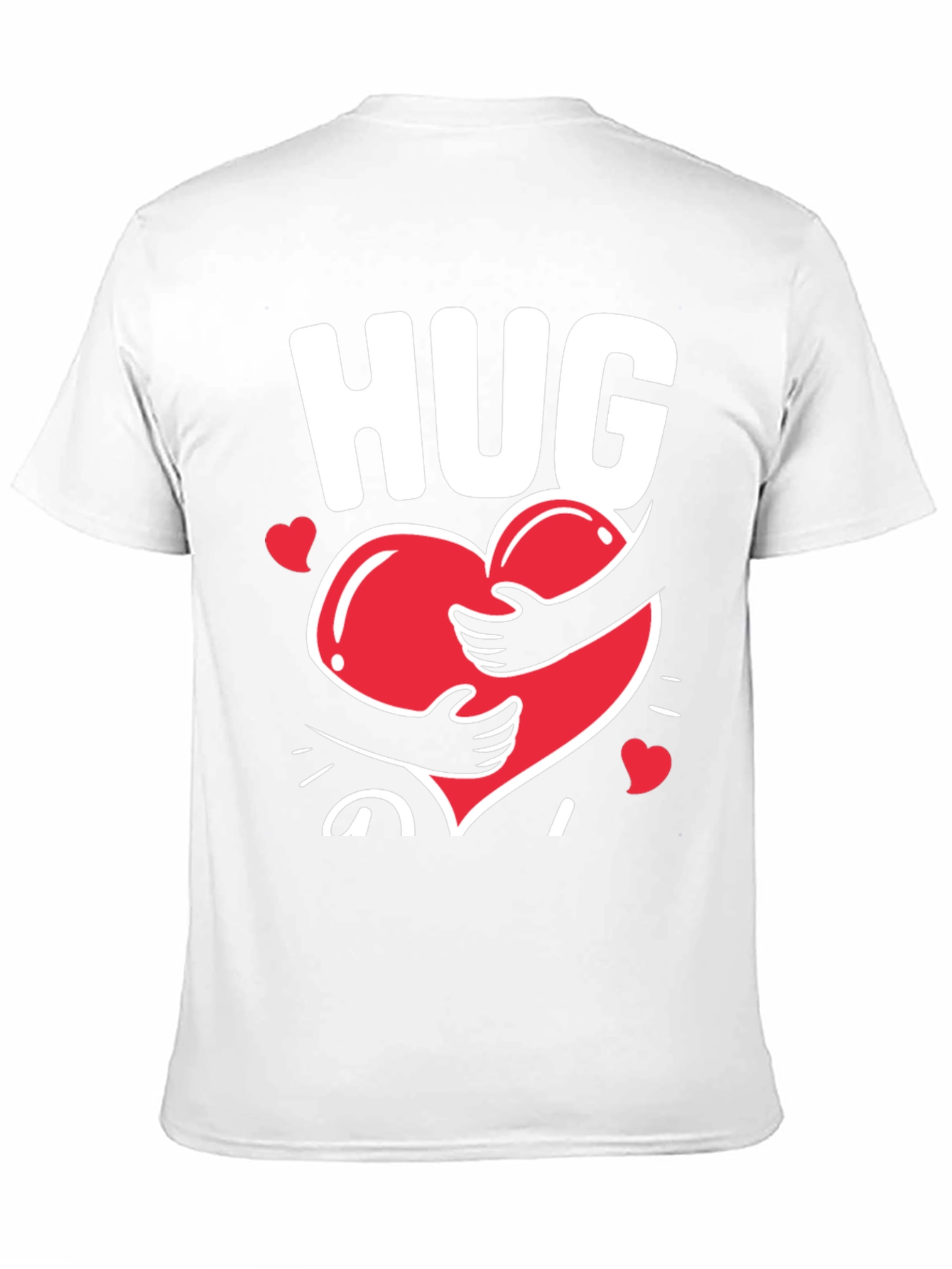 Black Hug Heart Graphic Tee - Black Casual T-Shirt view 11