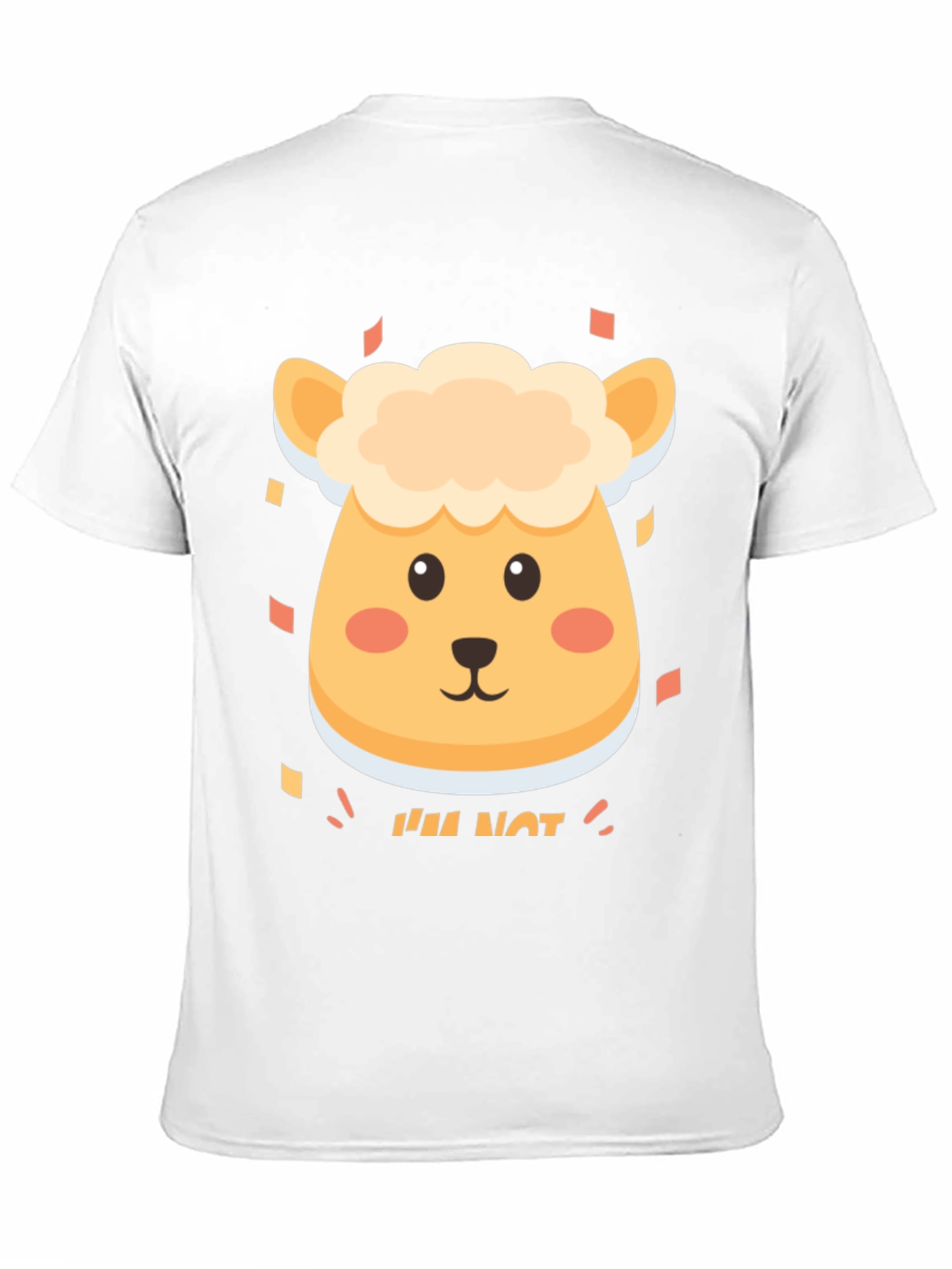 Black Cute Sheep I'm Not T-Shirt - Soft Cotton Blend view 11