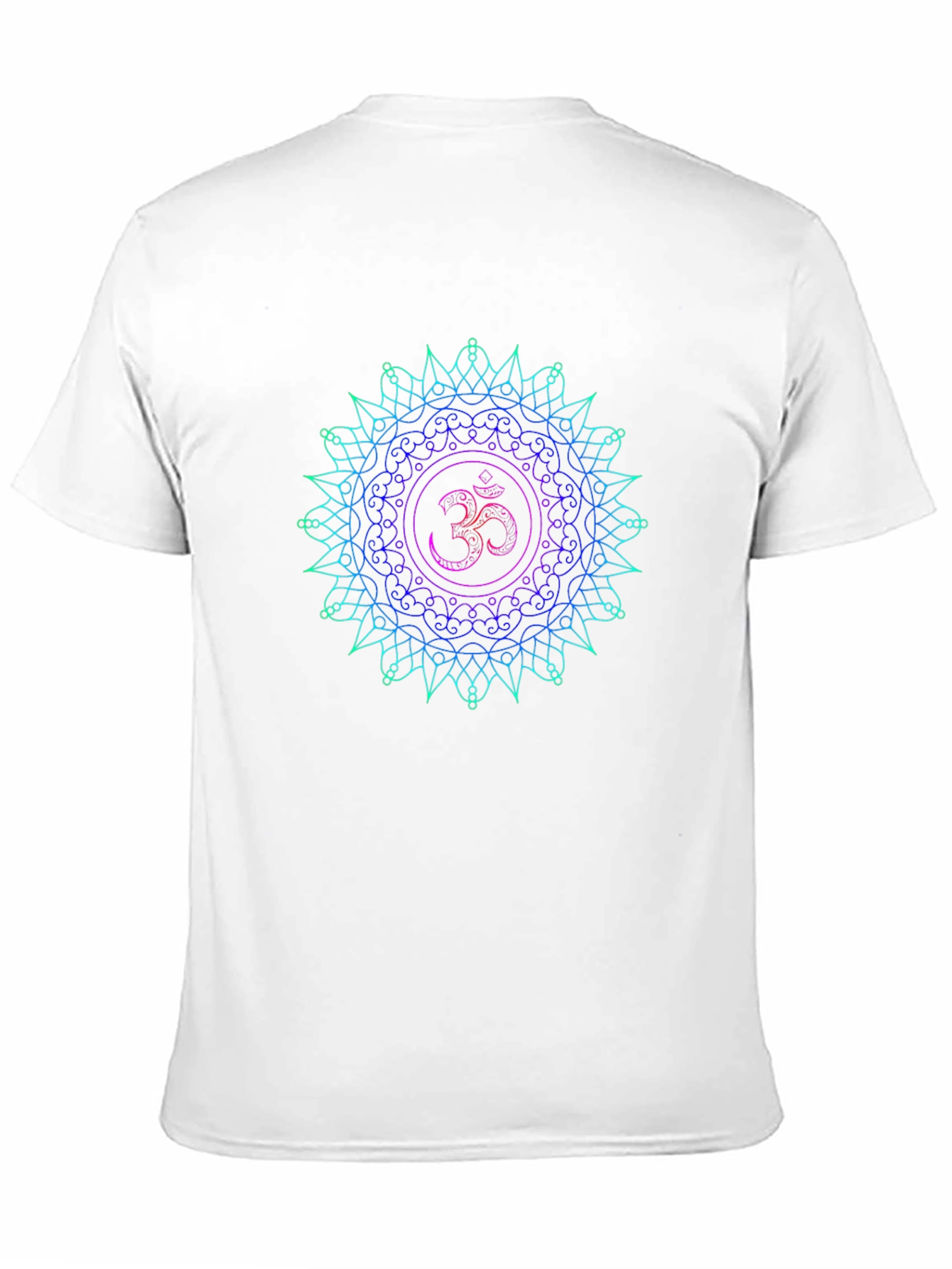 Om Mandala T-Shirt - Spiritual Symbol Black Tee - 11