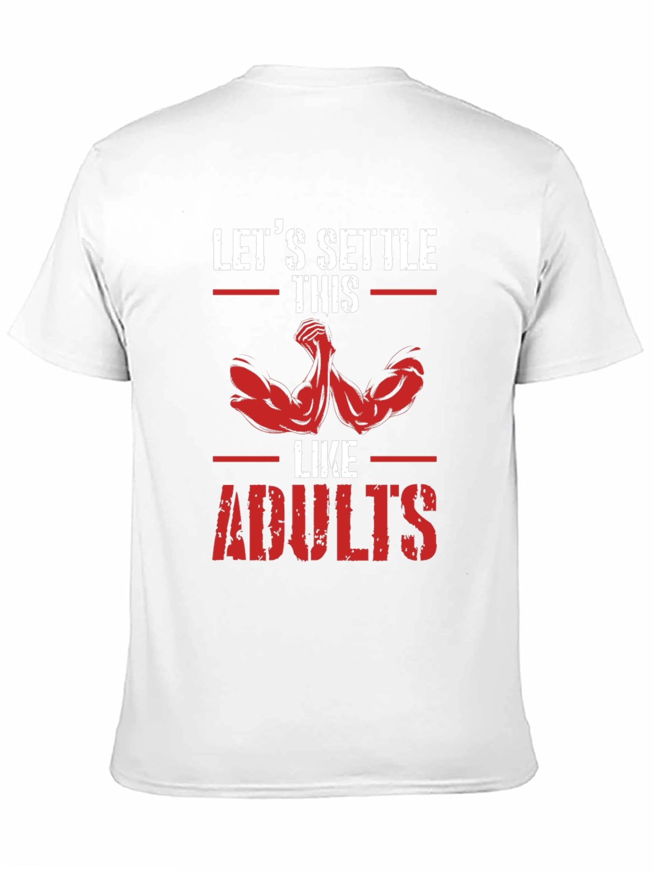 Black Let's Settle This Like Adults T-Shirt view 11