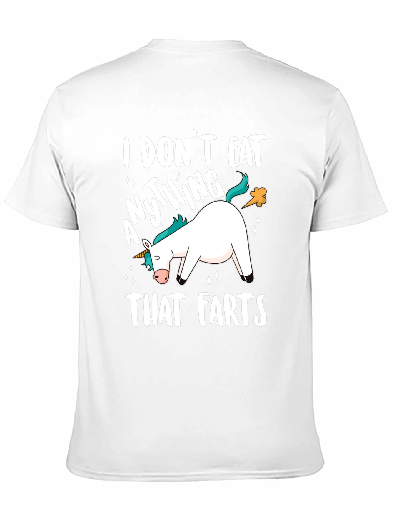 Black Funny Unicorn Fart T-Shirt view 11