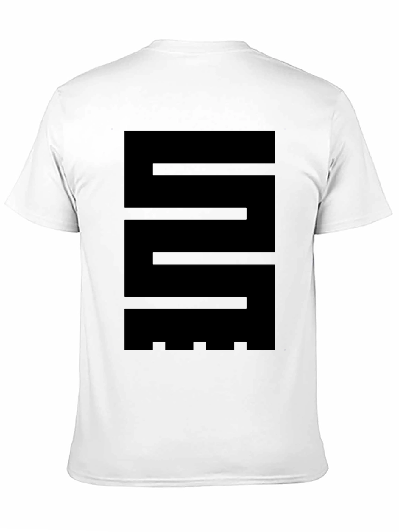 Black Modern Abstract Black Graphic Tee view 11