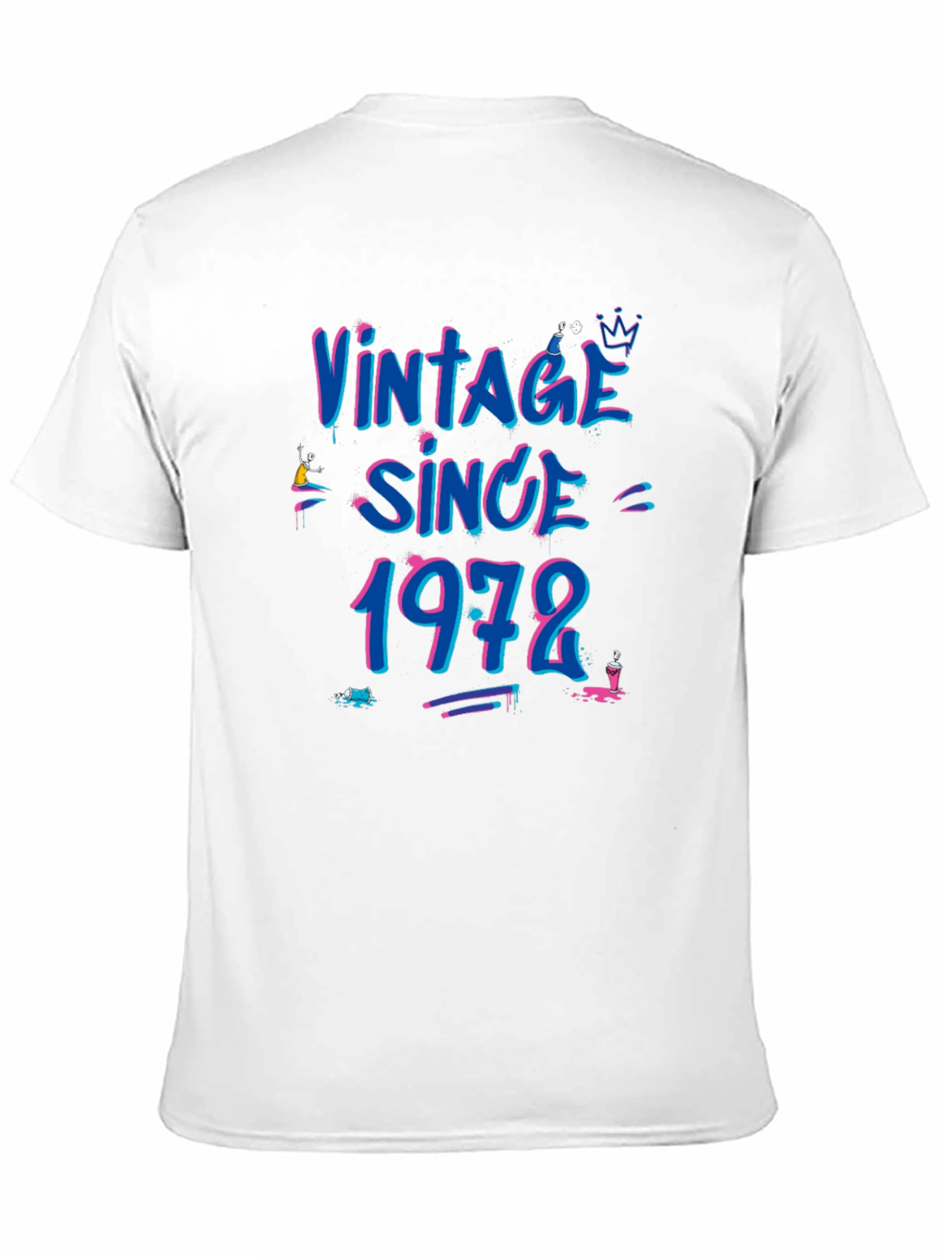 Black Vintage Since 1972 Graphic T-Shirt - Retro Birthday Tee view 11