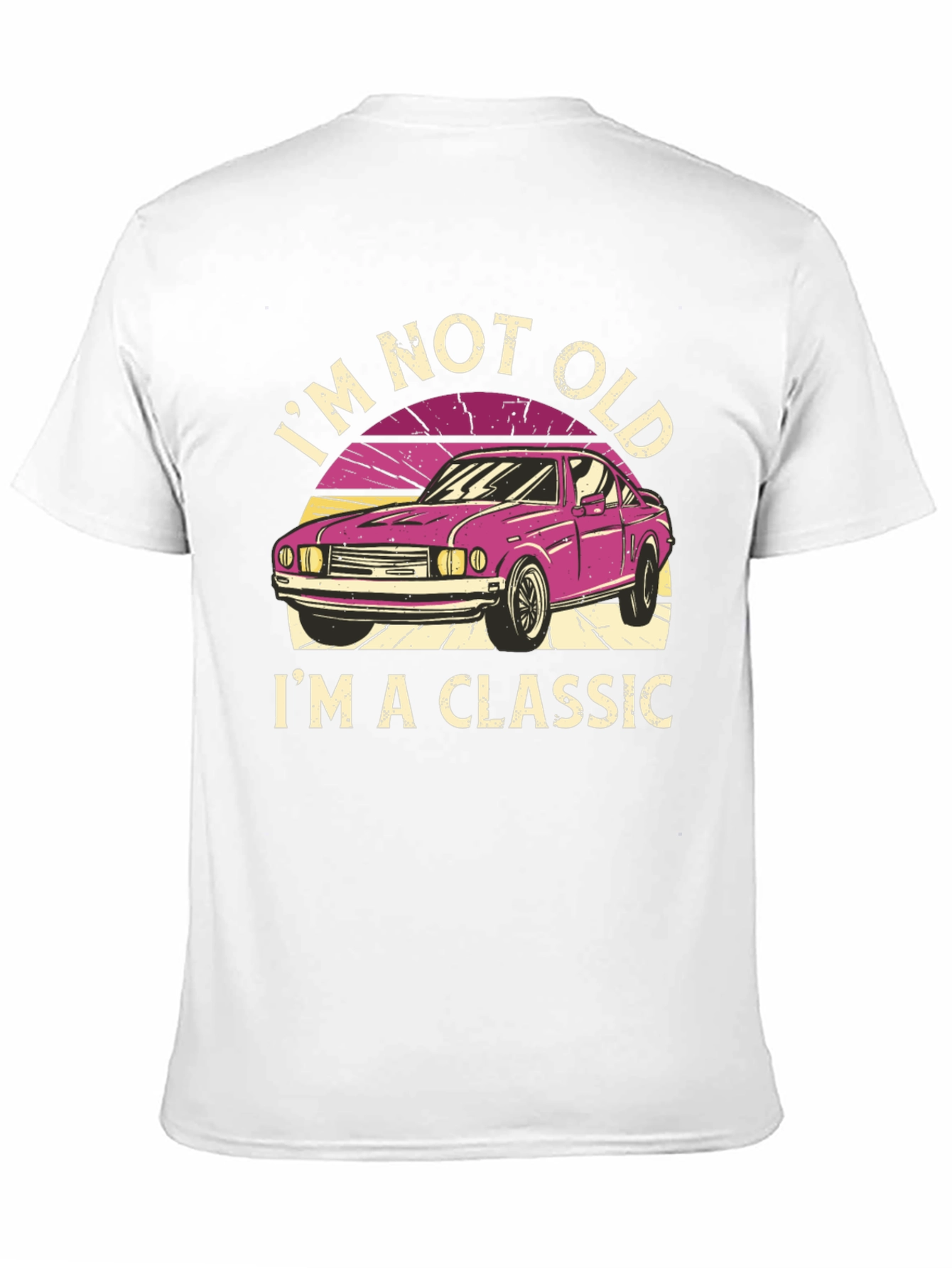 Black Classic Car T-Shirt: I'm Not Old, I'm a Classic view 11