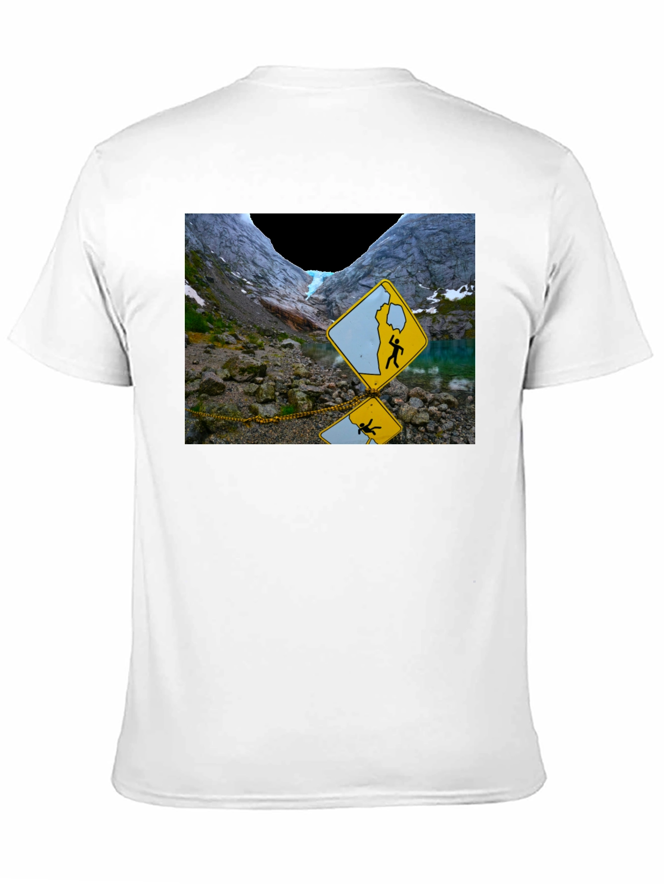 Black Glacier Hazard T-Shirt - Unique Design view 11