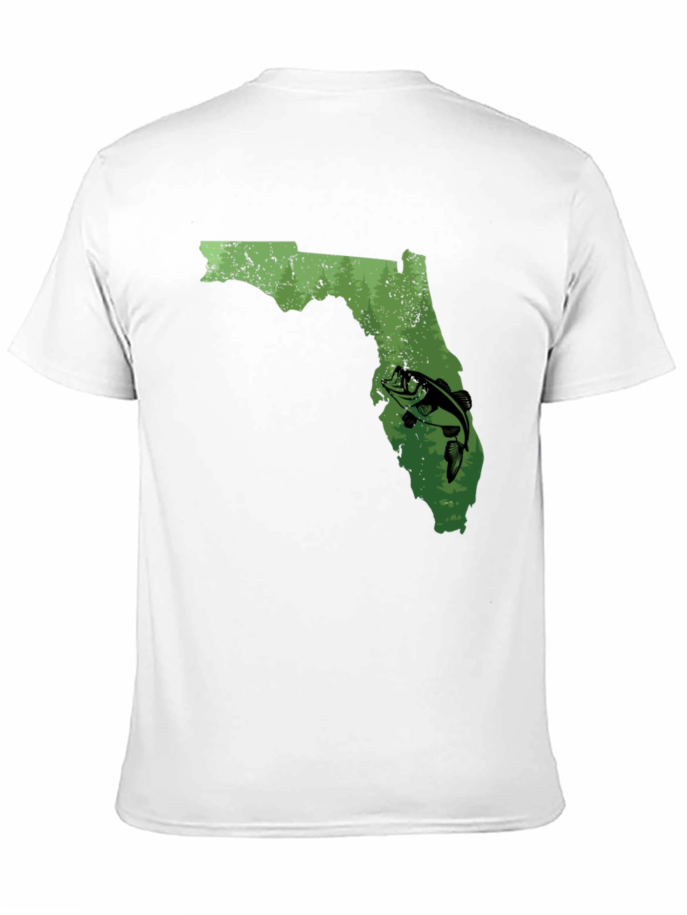 Black Florida Fishing Graphic T-Shirt view 11